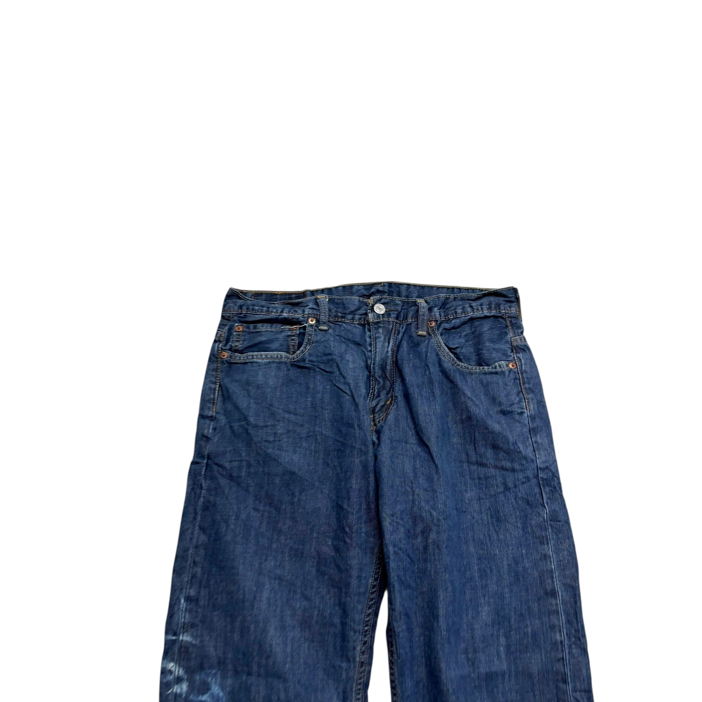 Levis 569 Jeans W31 L28 Mens Dark Blue Baggy Relaxed Straight Fit Denim