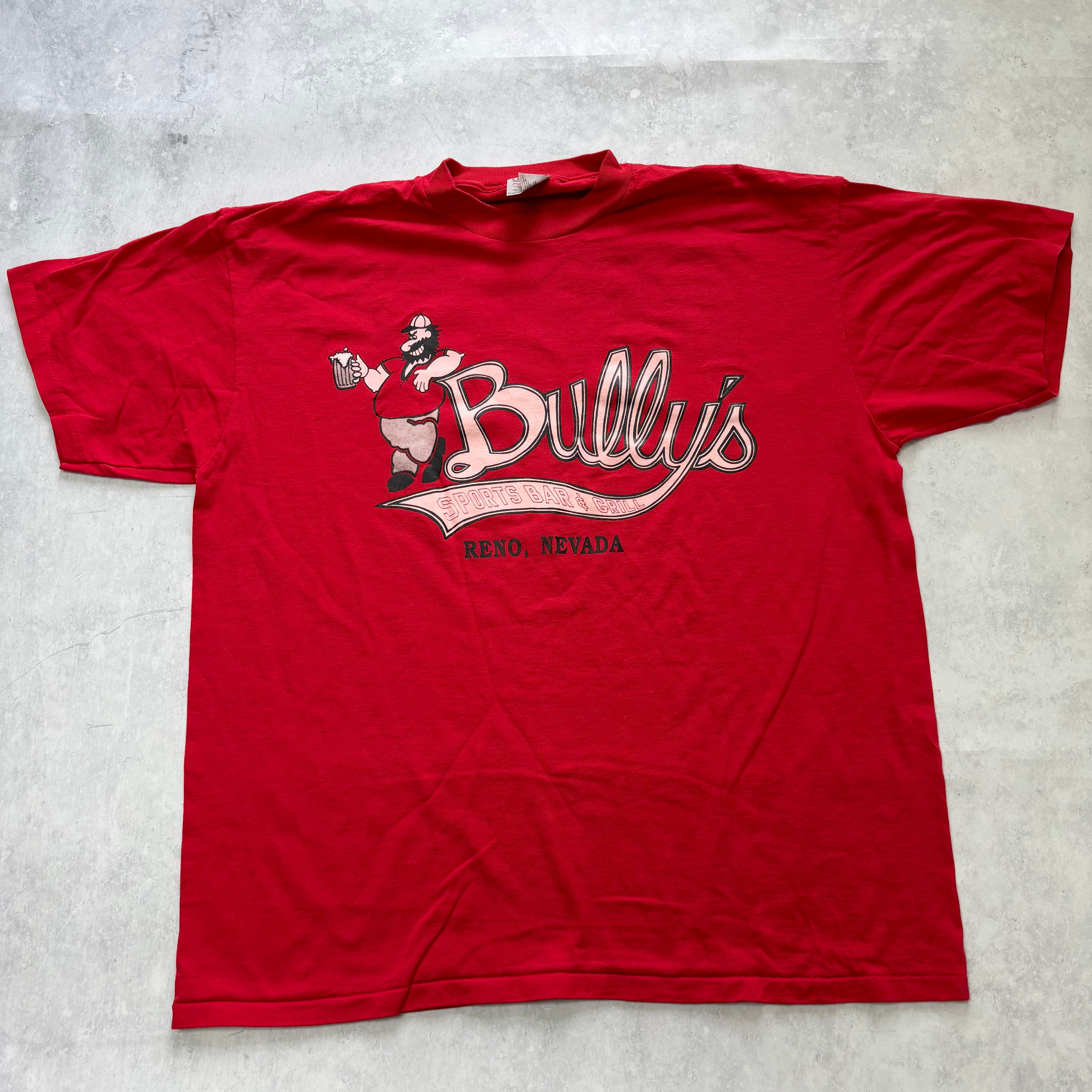 Vintage T Shirt Mens XXL Red Single Stitch Graphic Print 90s USA