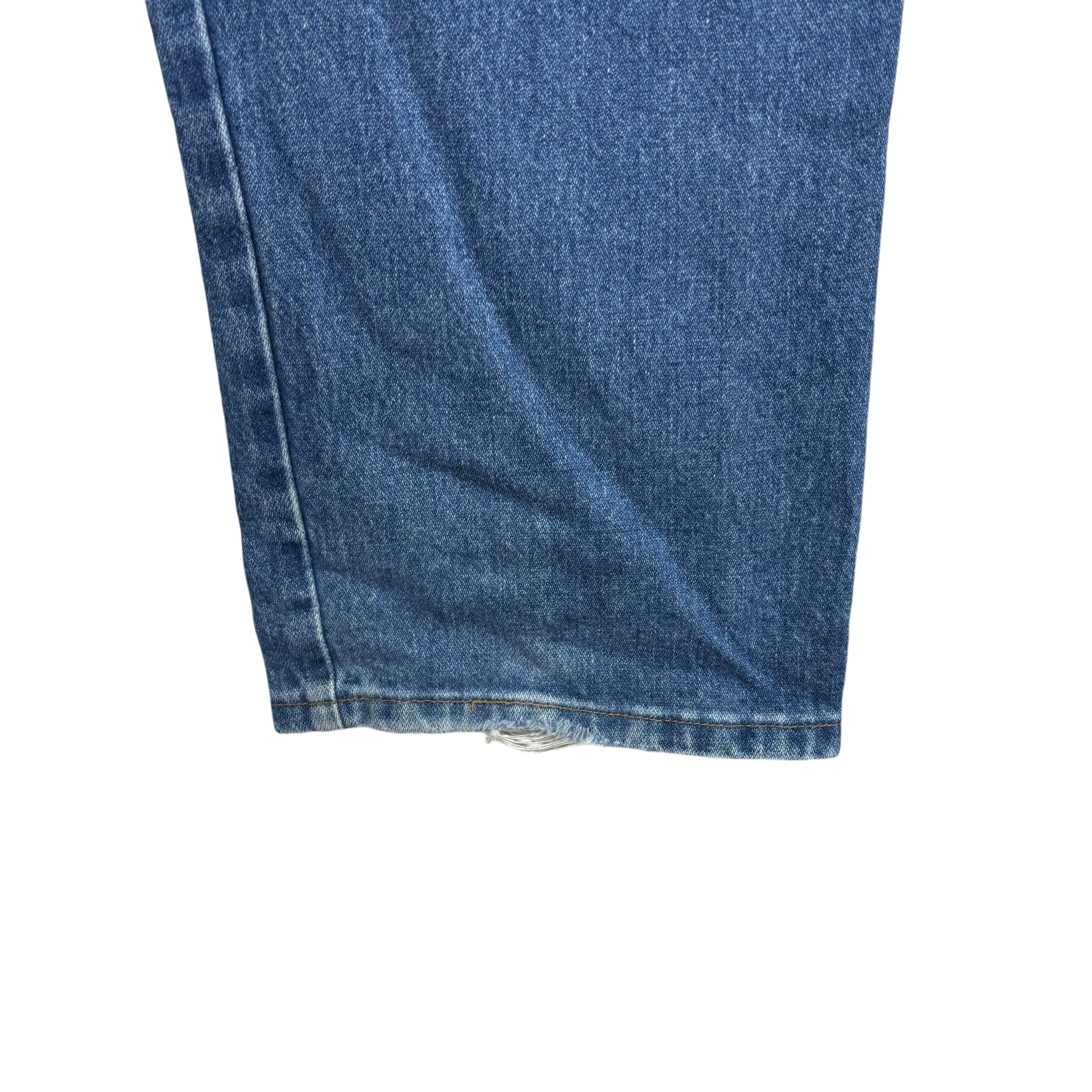 Wrangler Jeans Cowboy Cut W44 L30 Mens Mid Blue 13MWZ Original Fit Denim