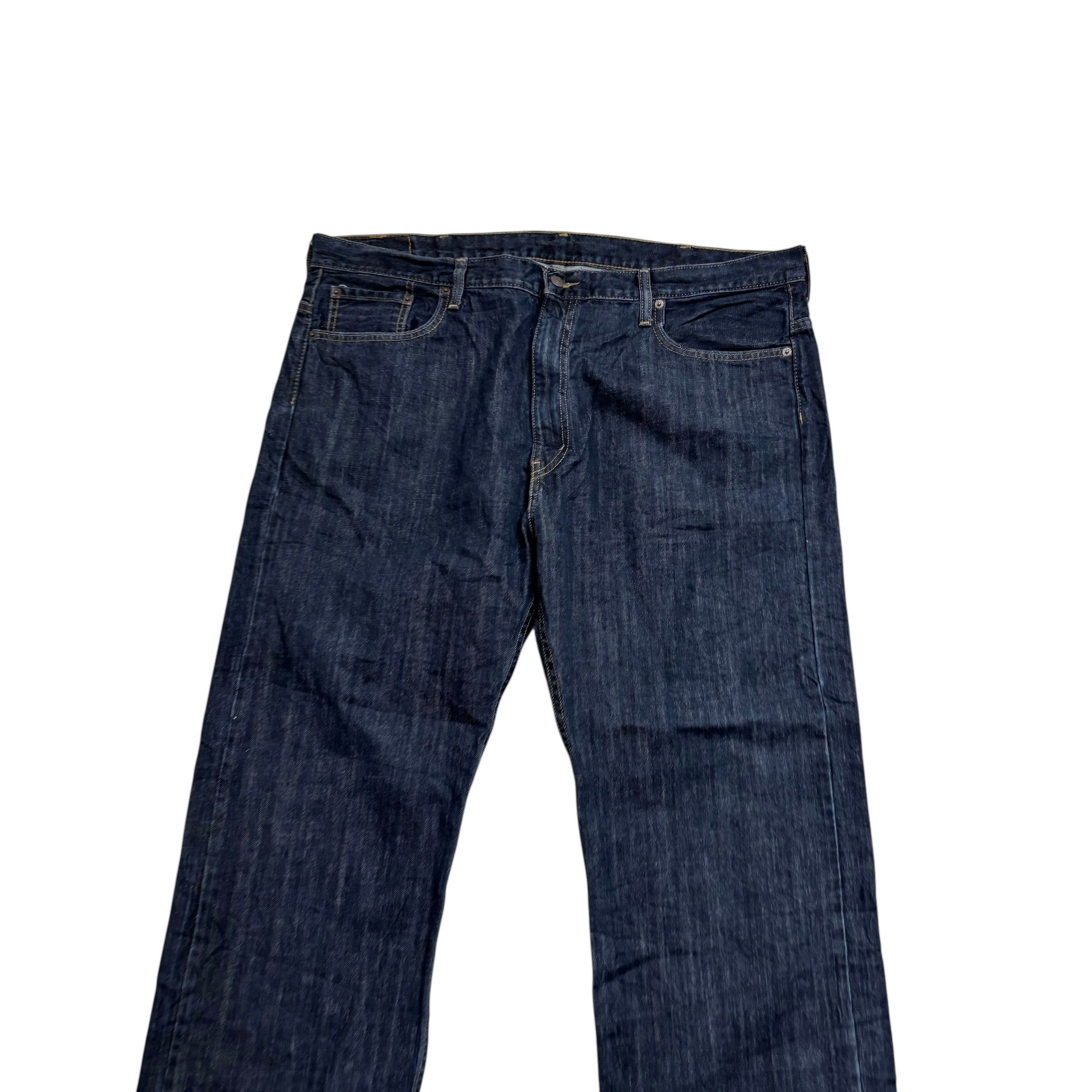 Levis 569 Jeans W42 L30 Mens Dark Blue Baggy Relaxed Straight Fit Denim (E)