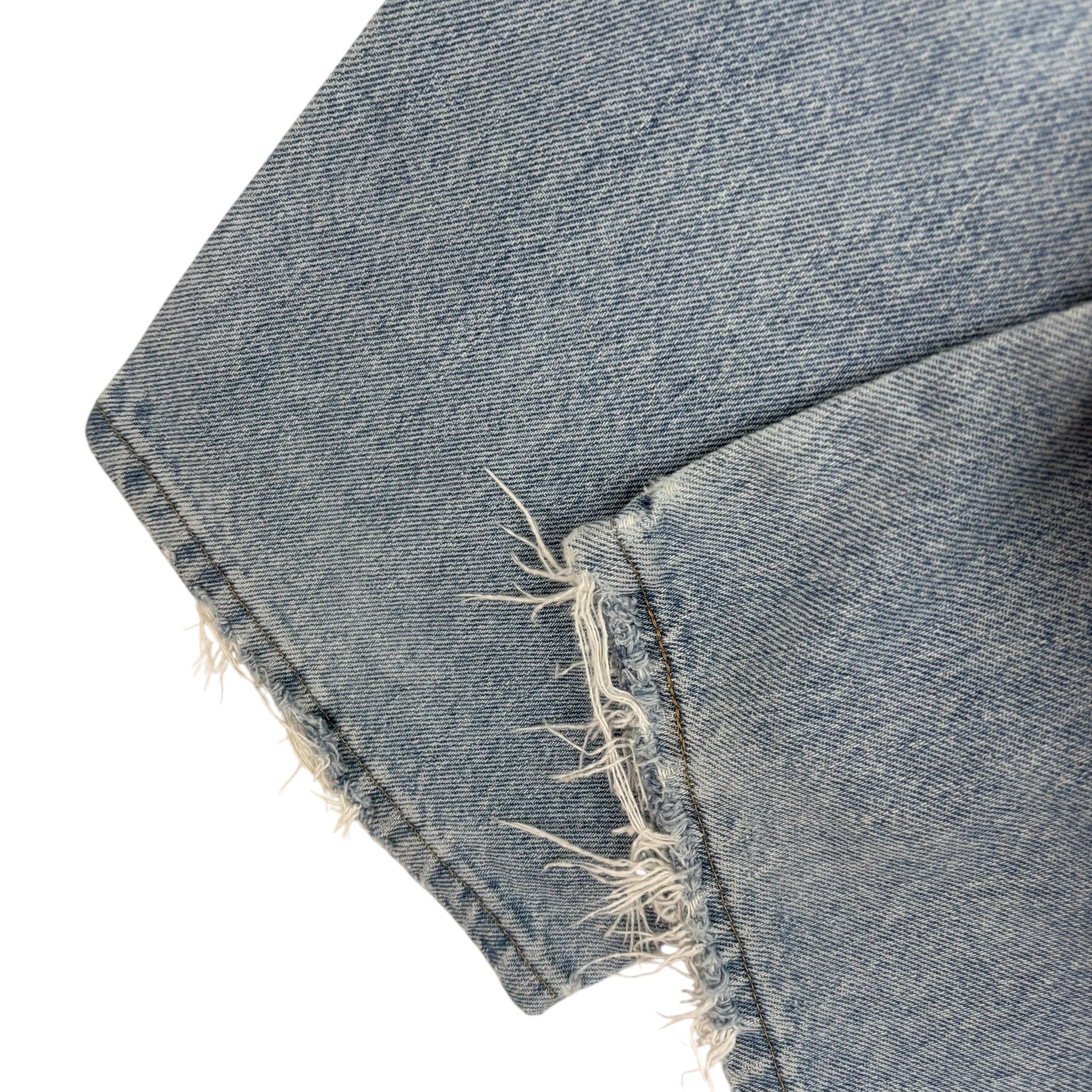 Wrangler Jeans W40 L30 Mens Light Blue Regular Straight Fit Vintage Denim (F)