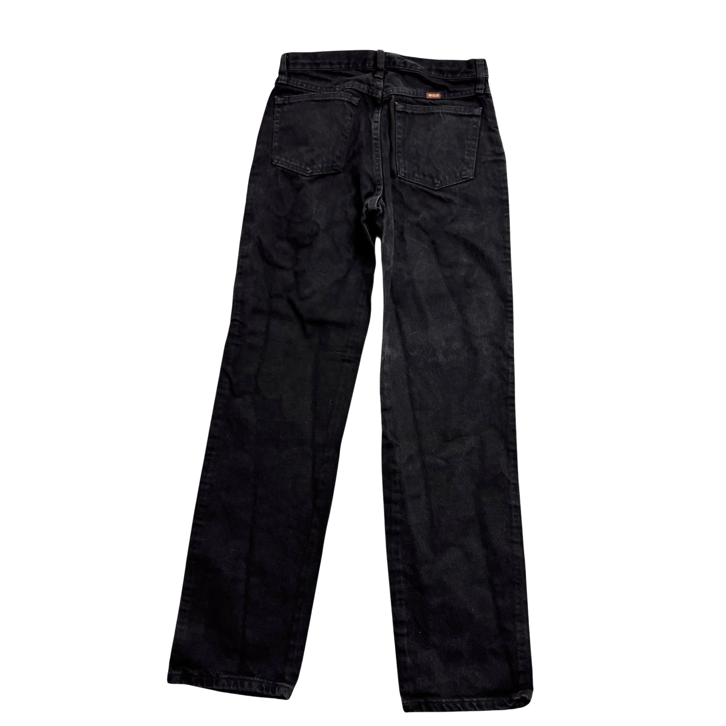 Rustler Jeans W29 L32 Mens Black Regular Straight Fit Vintage Denim (E)
