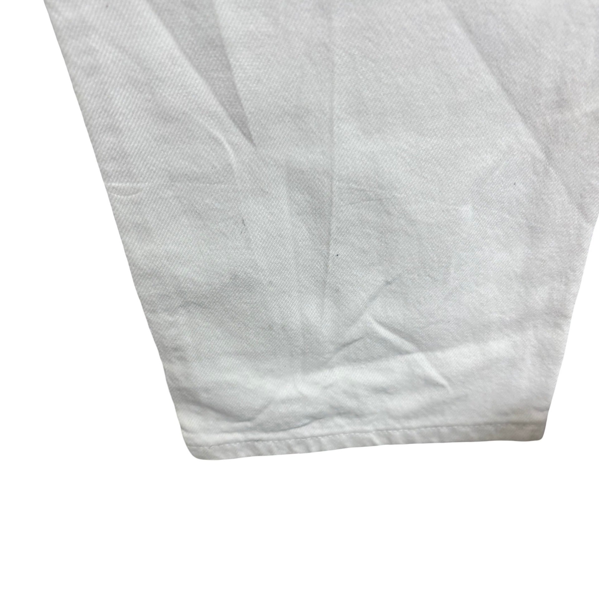 Levis 501 Jeans W27 L30 Mens White Regular Straight Fit Vintage Denim