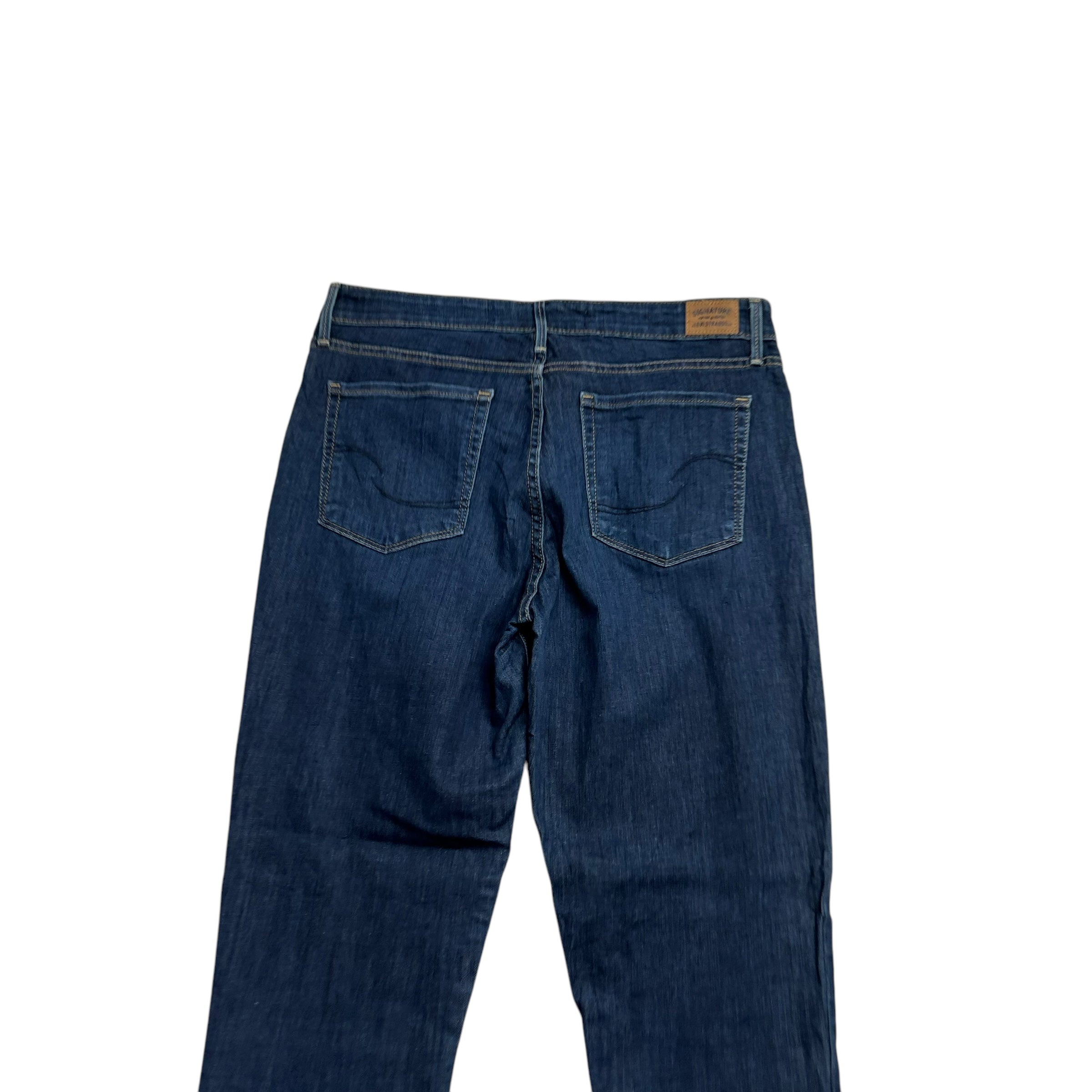 Levis Signature Jeans W31 L32 Womens Slim Fit Dark Blue Stretch Denim (E)