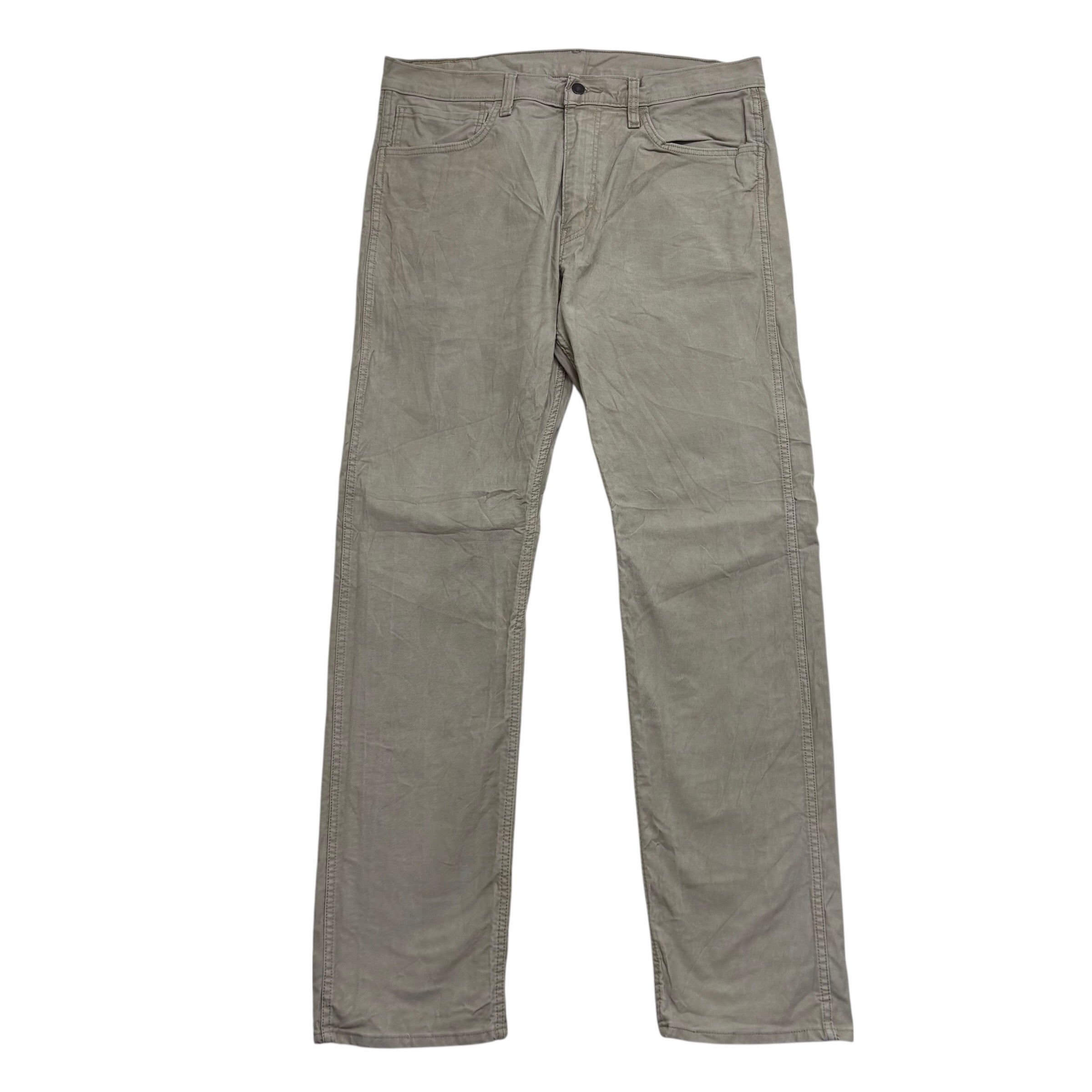 Levis Workwear Jeans W36 L34 Mens Beige Stone Regular Straight Fit Stretch Denim