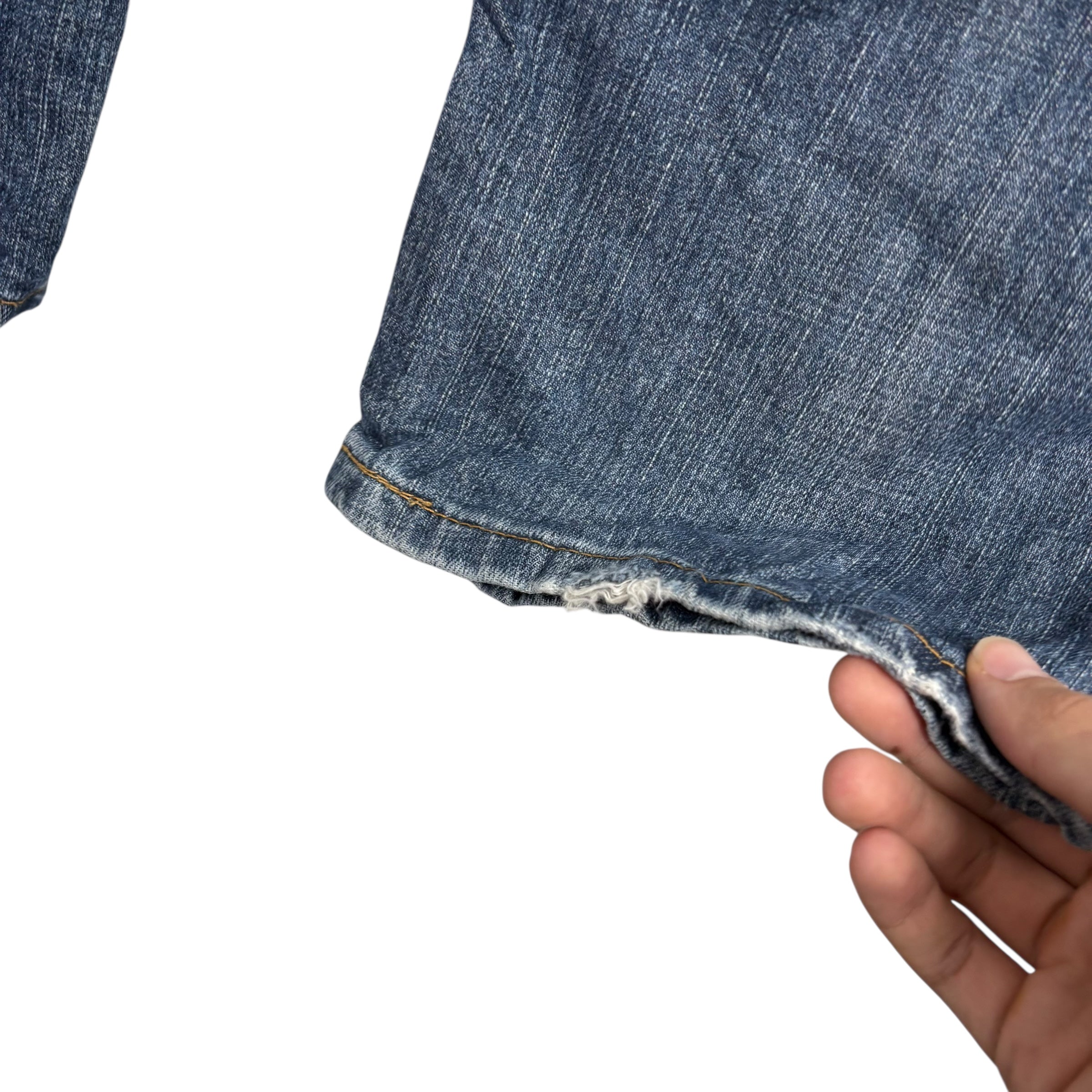 Levis 559 Jeans W34 L32 Mens Mid Blue Baggy Relaxed Straight Fit Denim