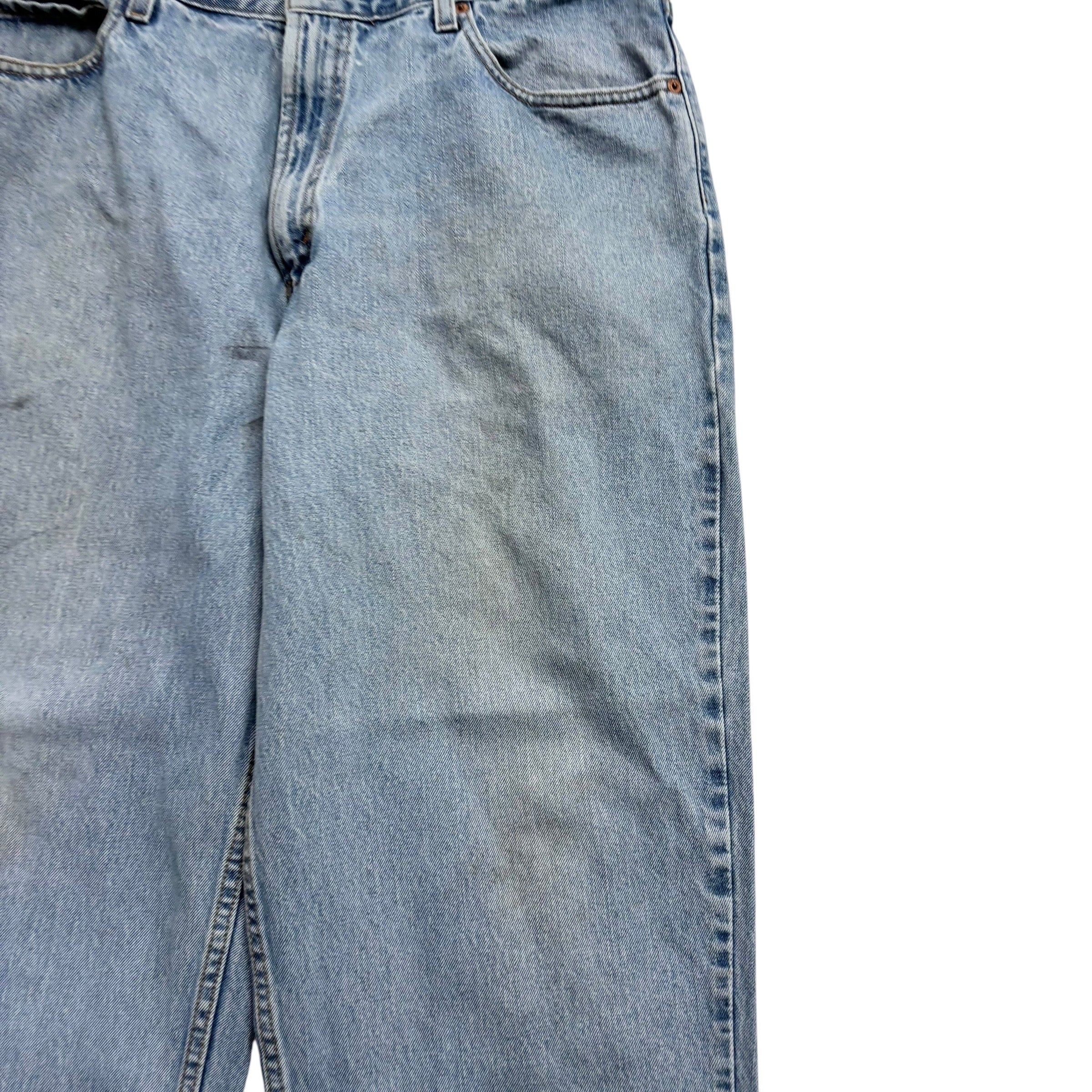 Levis 560 Jeans W35 L30 Mens Light Blue Baggy Relaxed Comfort Vintage Denim (F)