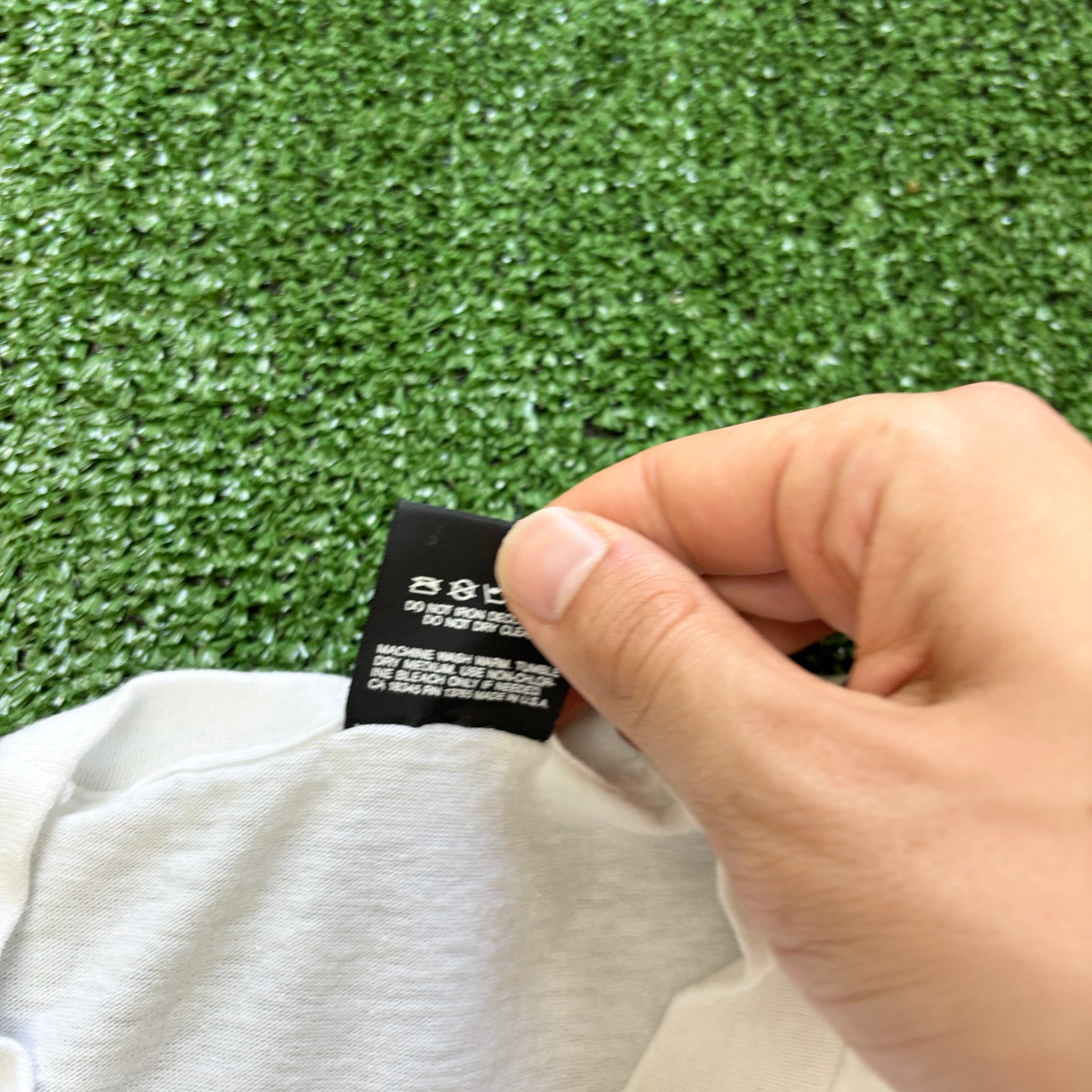 Vintage T Shirt Mens Large White Single Stitch Graphic Print 90s Desert Storm (E)