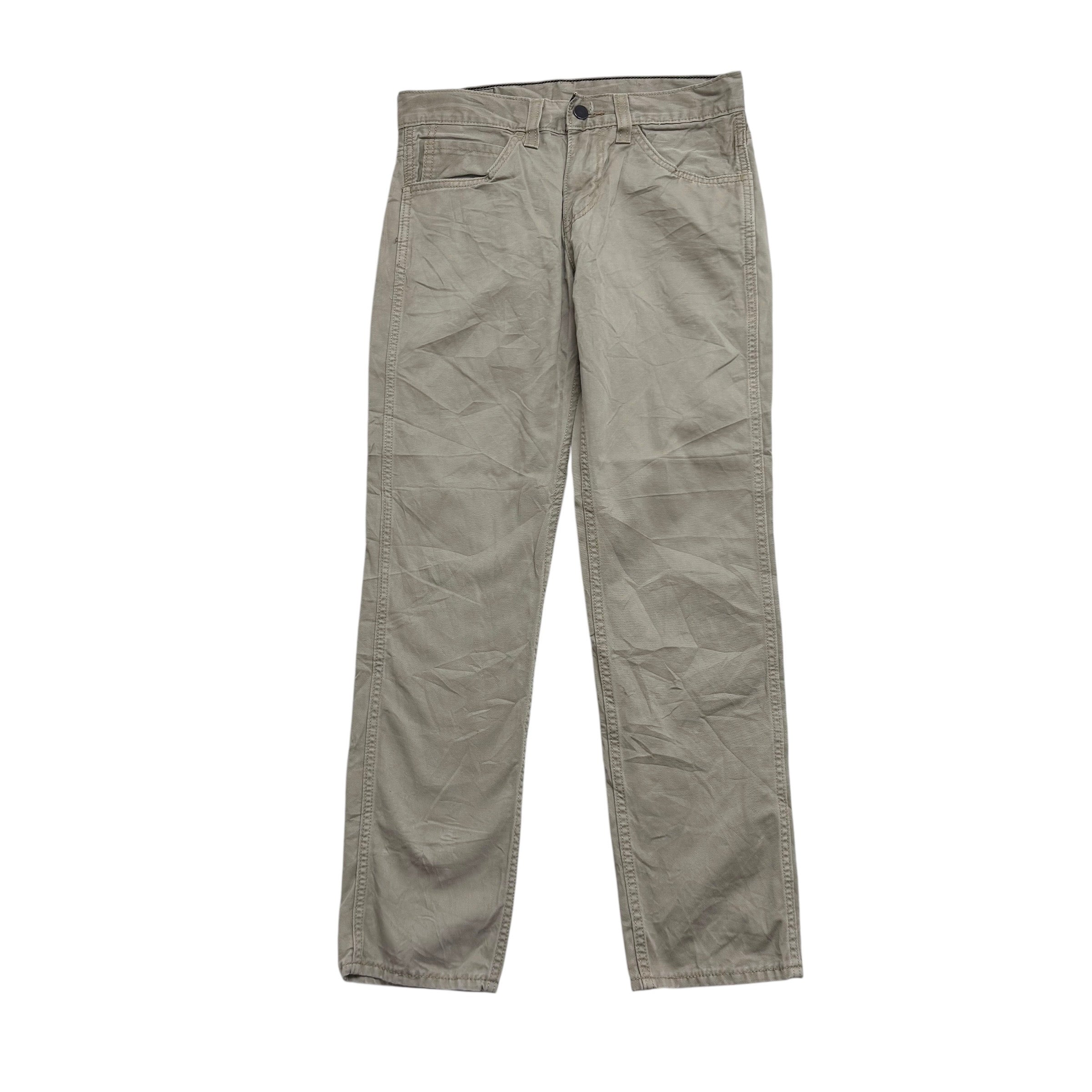 Levis 511 Trousers W29 L30 Mens Beige Slim Fit Pants (E)