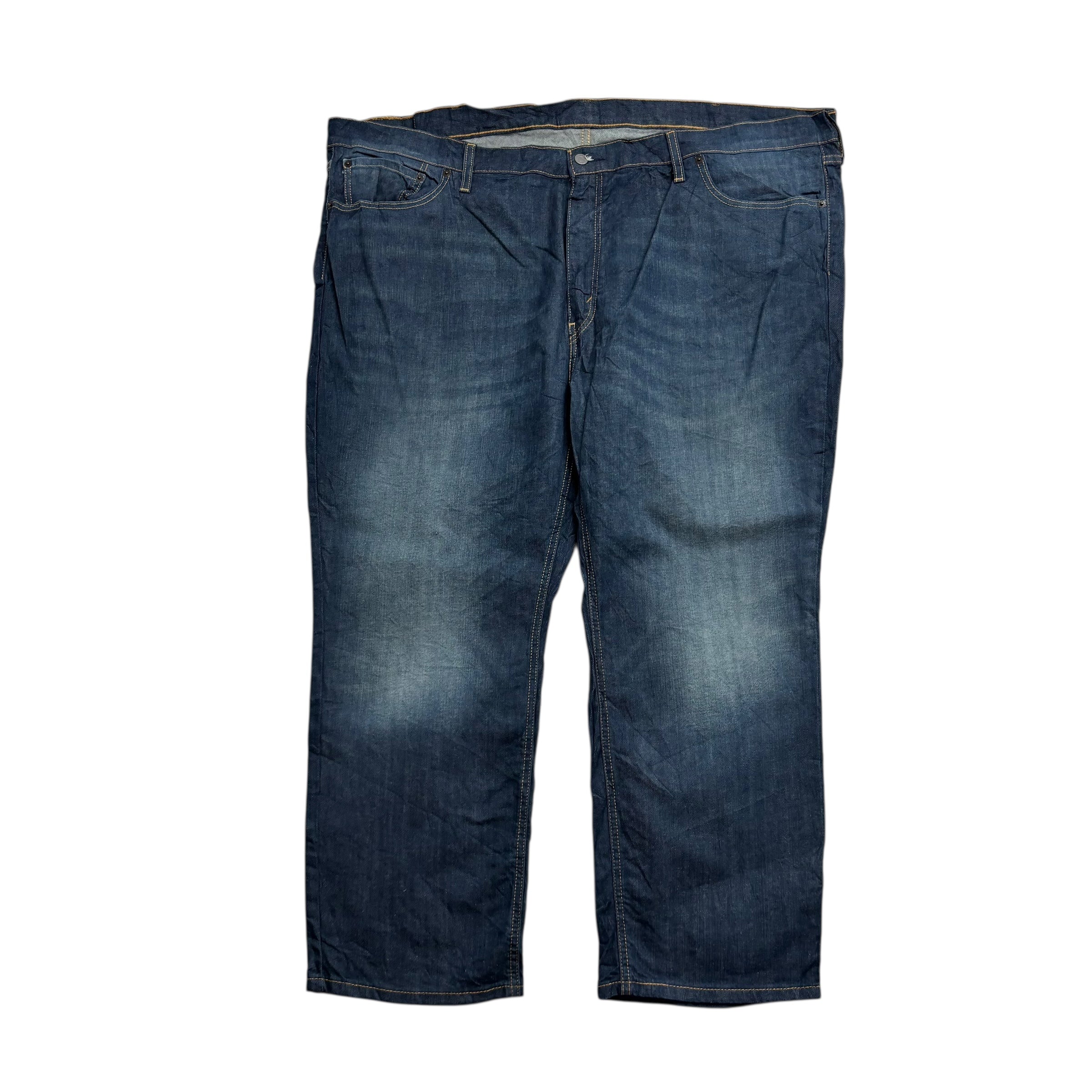 Levis 541 Jeans W50 L28 Mens Dark Blue Athletic Tapered Fit Stretch Denim (E)