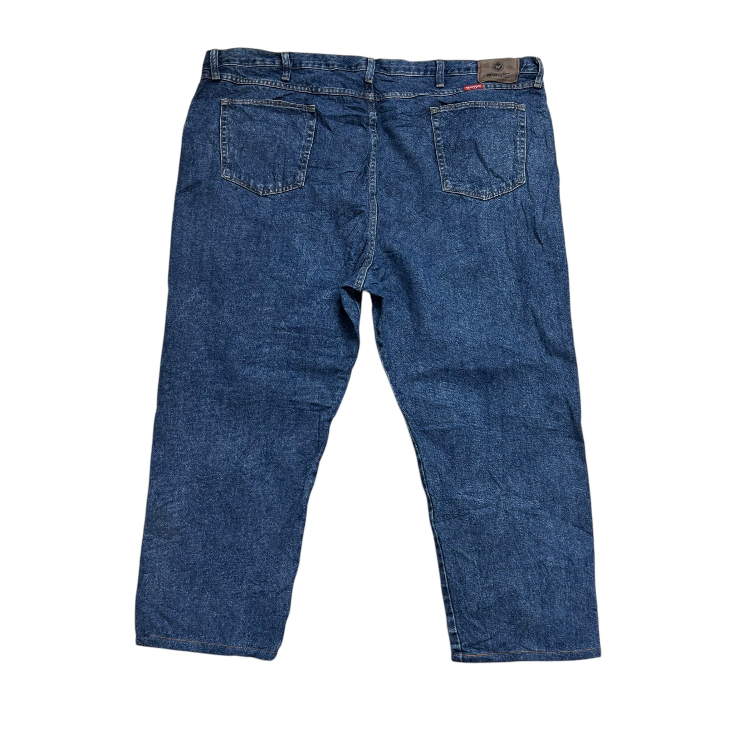 Wrangler Jeans W48 L27 Mens Mid Blue Regular Straight Fit Vintage Denim (E)