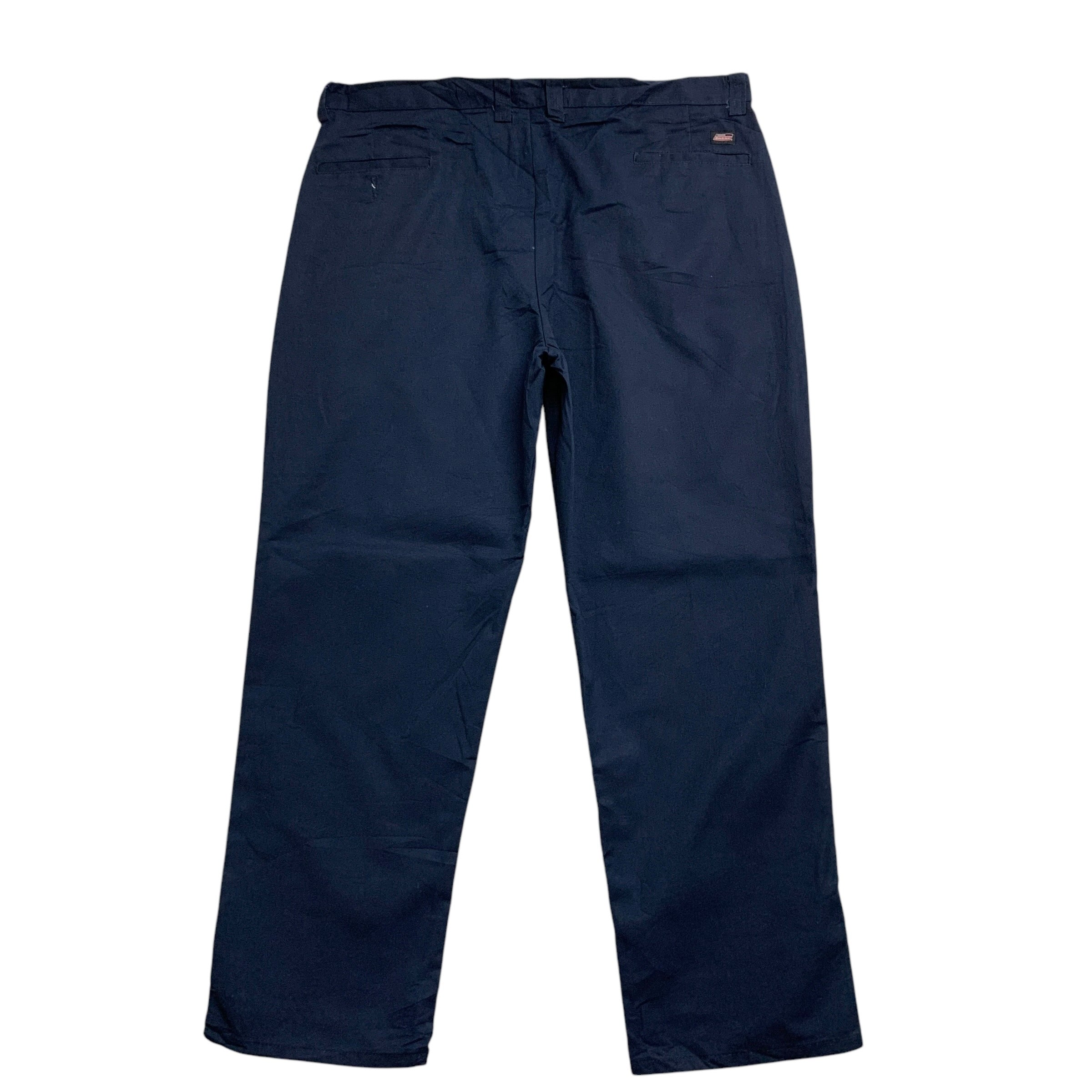 Dickies Trousers W40 L32 Mens Navy Blue Pants Relaxed Straight Fit Workwear