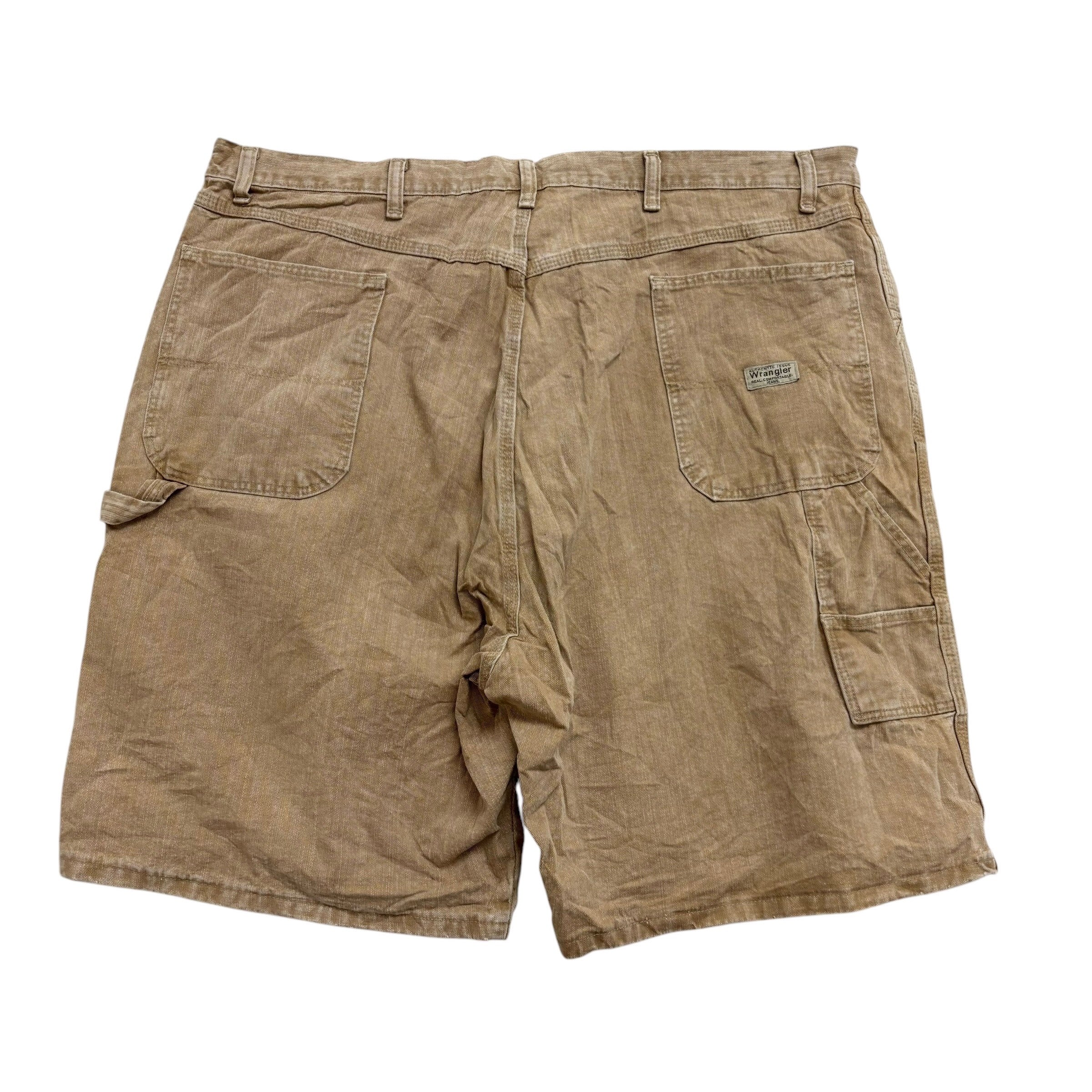 Vintage Wrangler Baggy Jorts W42 Mens Gold Denim Shorts Relaxed Carpenter (E)