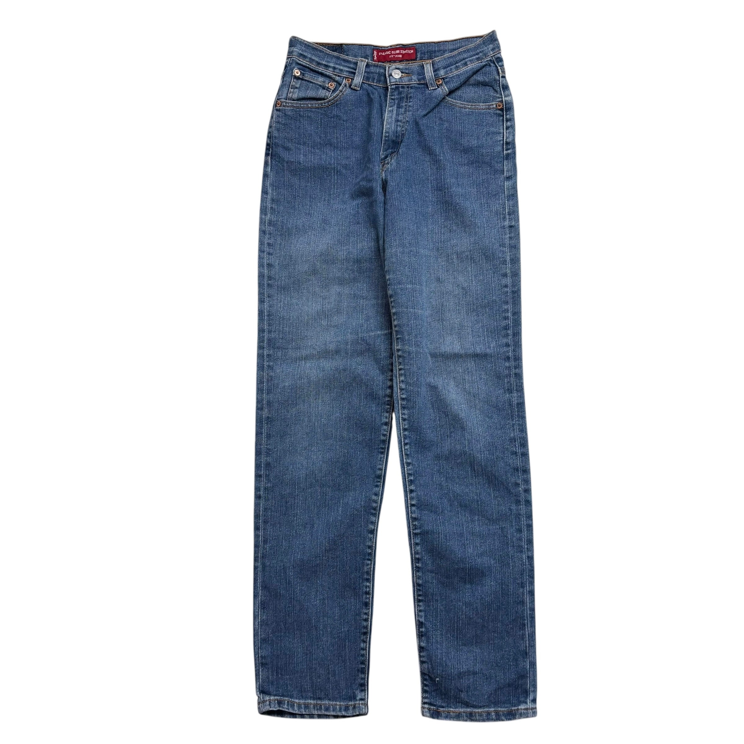 Levis 512 Jeans W27 L31 Womens Mid Blue Slim Taper Fit Stretch