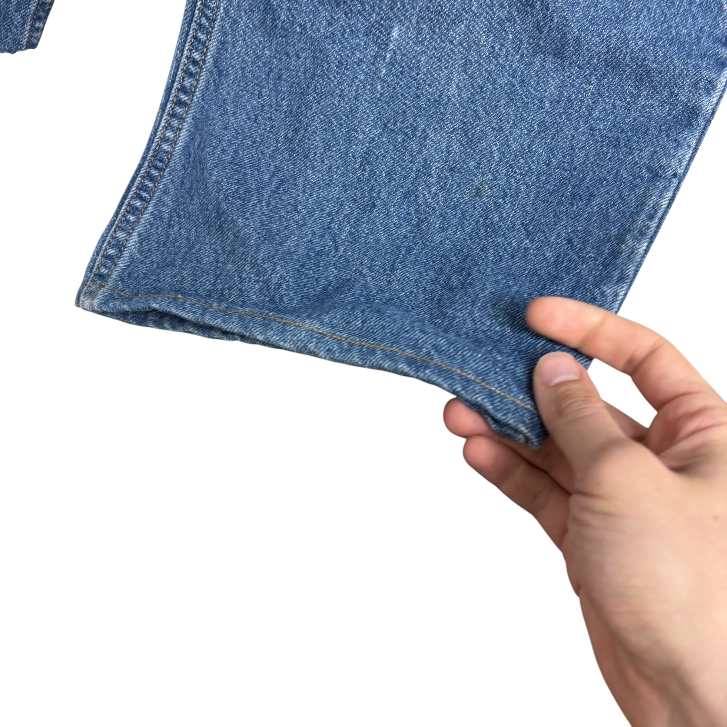 Levis Jeans W42 L29 Mens Mid Blue Baggy Relaxed Straight Fit Vintage Denim