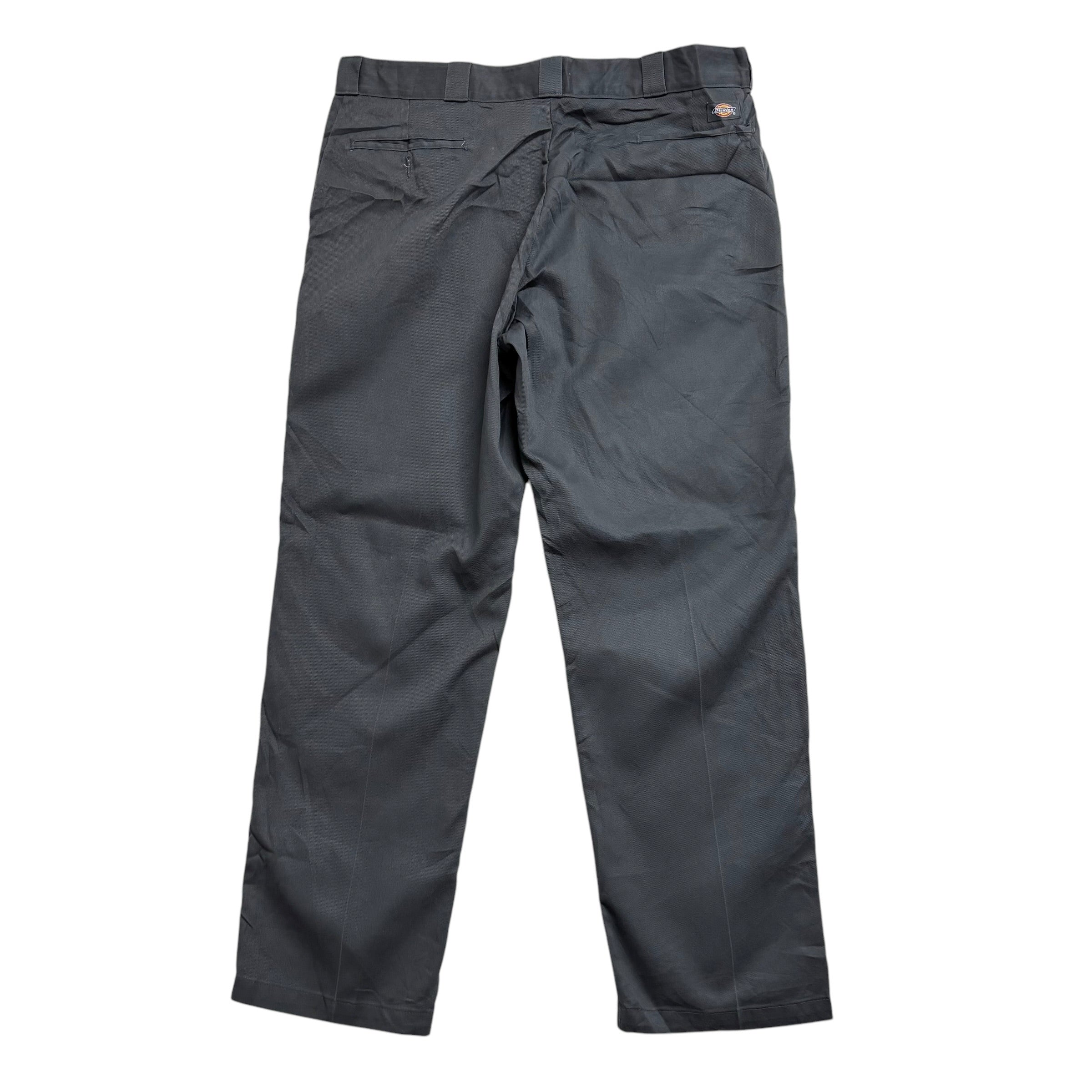 Dickies 874 Trousers W40 L32 Mens Grey Pants Original Straight Fit Workwear