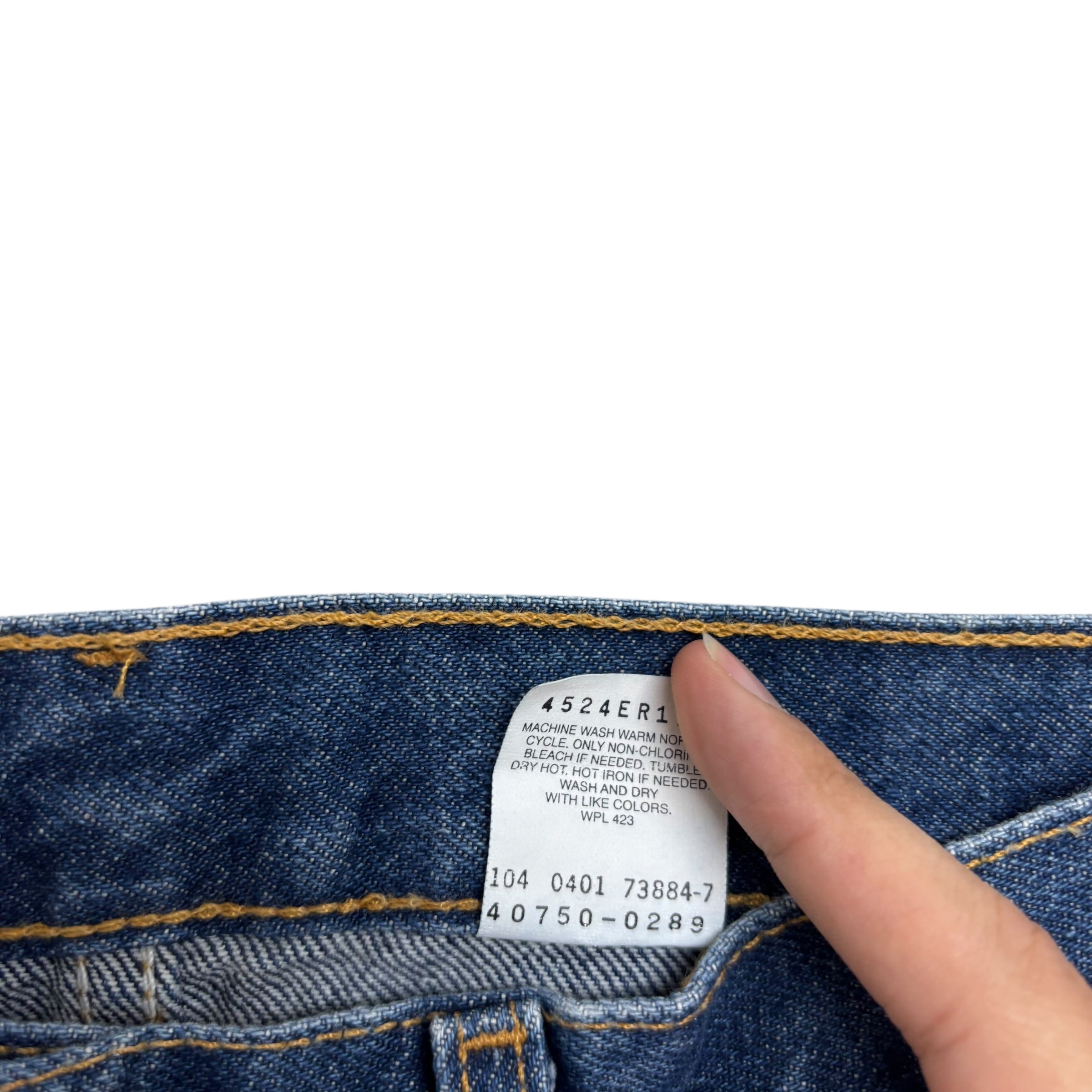 Levis 550 Student Jeans W28 L30 Womens Relaxed Blue Vintage Denim (E)