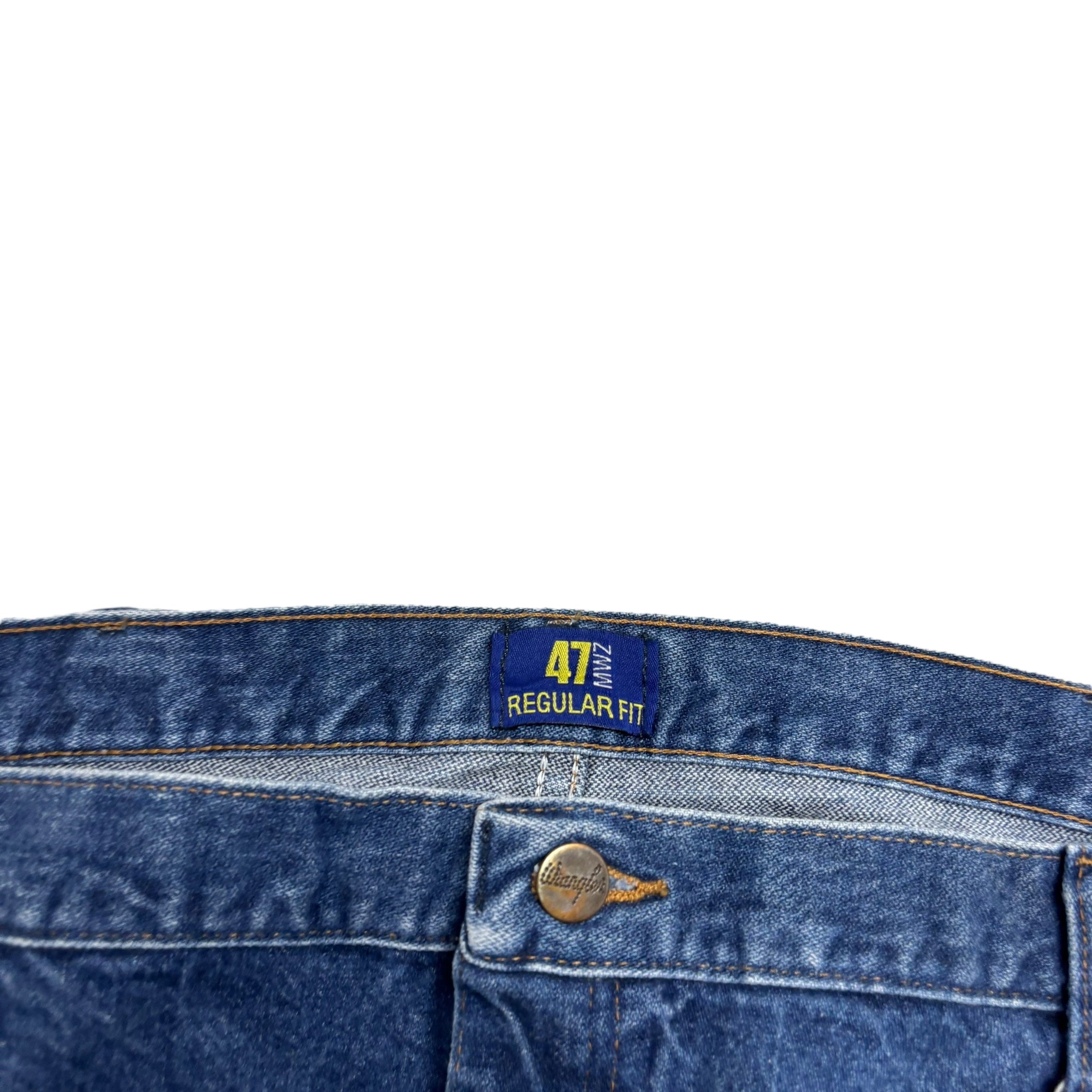 Wrangler Jeans Cowboy Cut W42 L30 Mens Mid Blue 47MWZ Original Fit Denim (E)