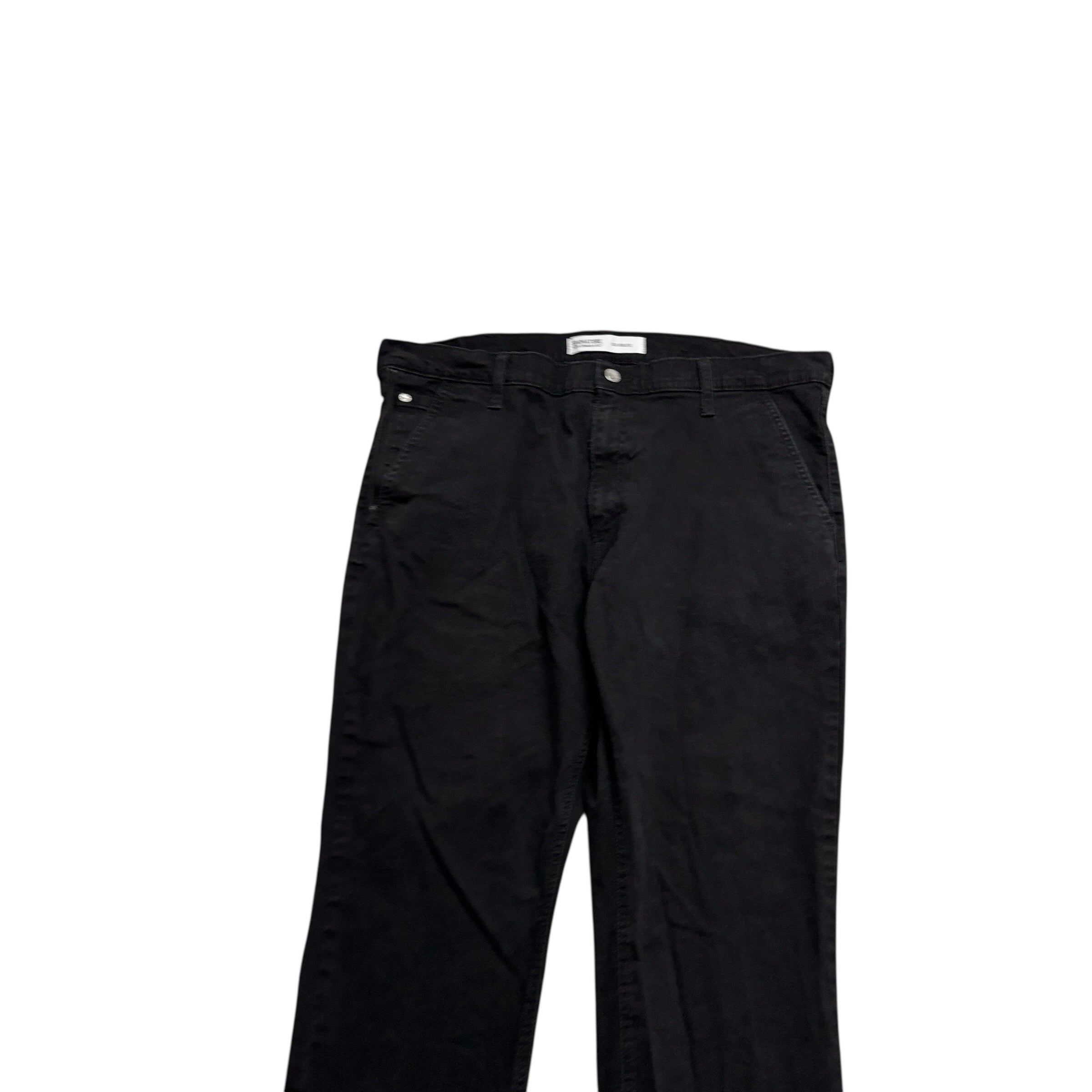 Levis Signature Trousers W40 L29 Mens Black Athletic Fit Stretch Pants (E)