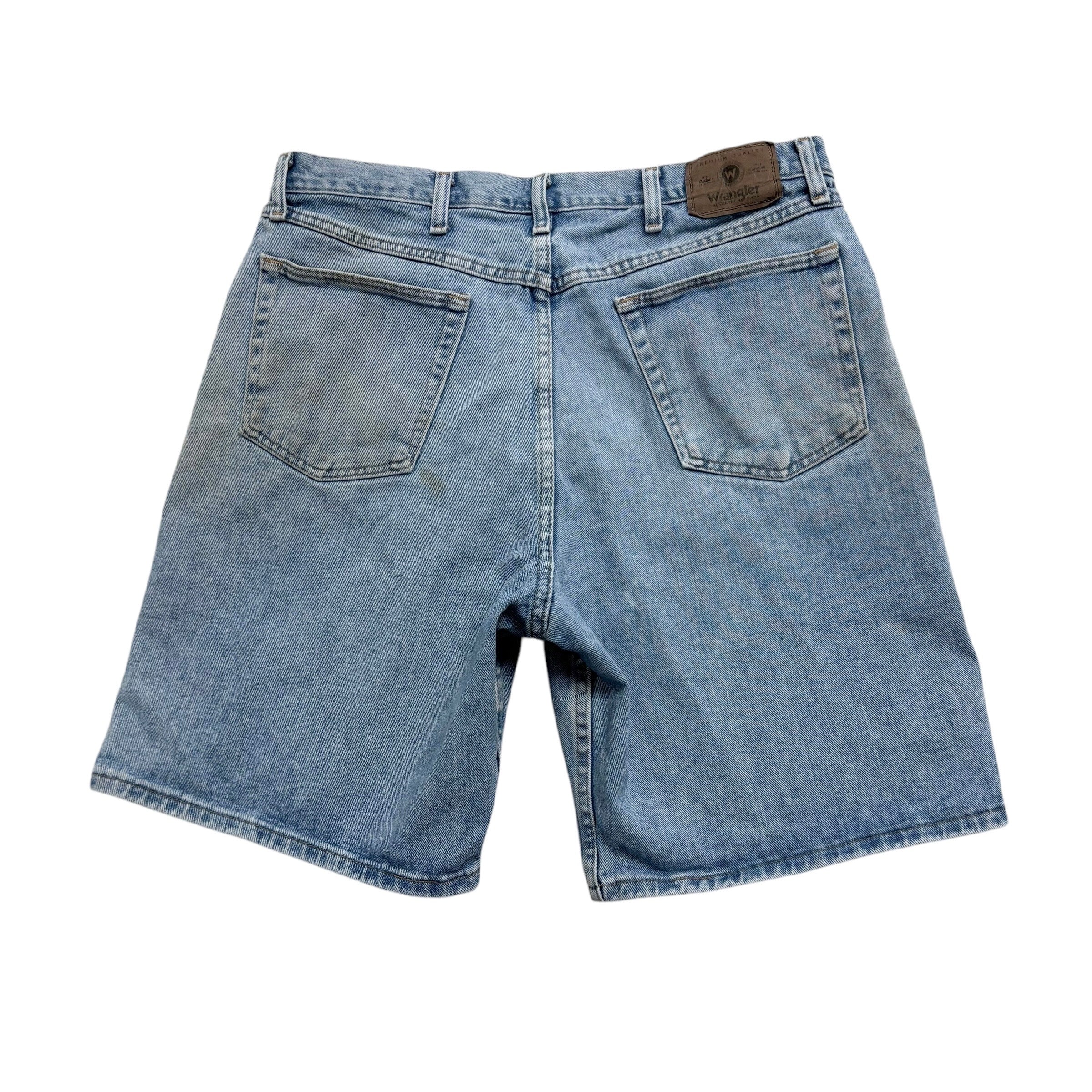 Wrangler Baggy Jorts W36 Mens Denim Shorts Light Blue Relaxed Fit (F)