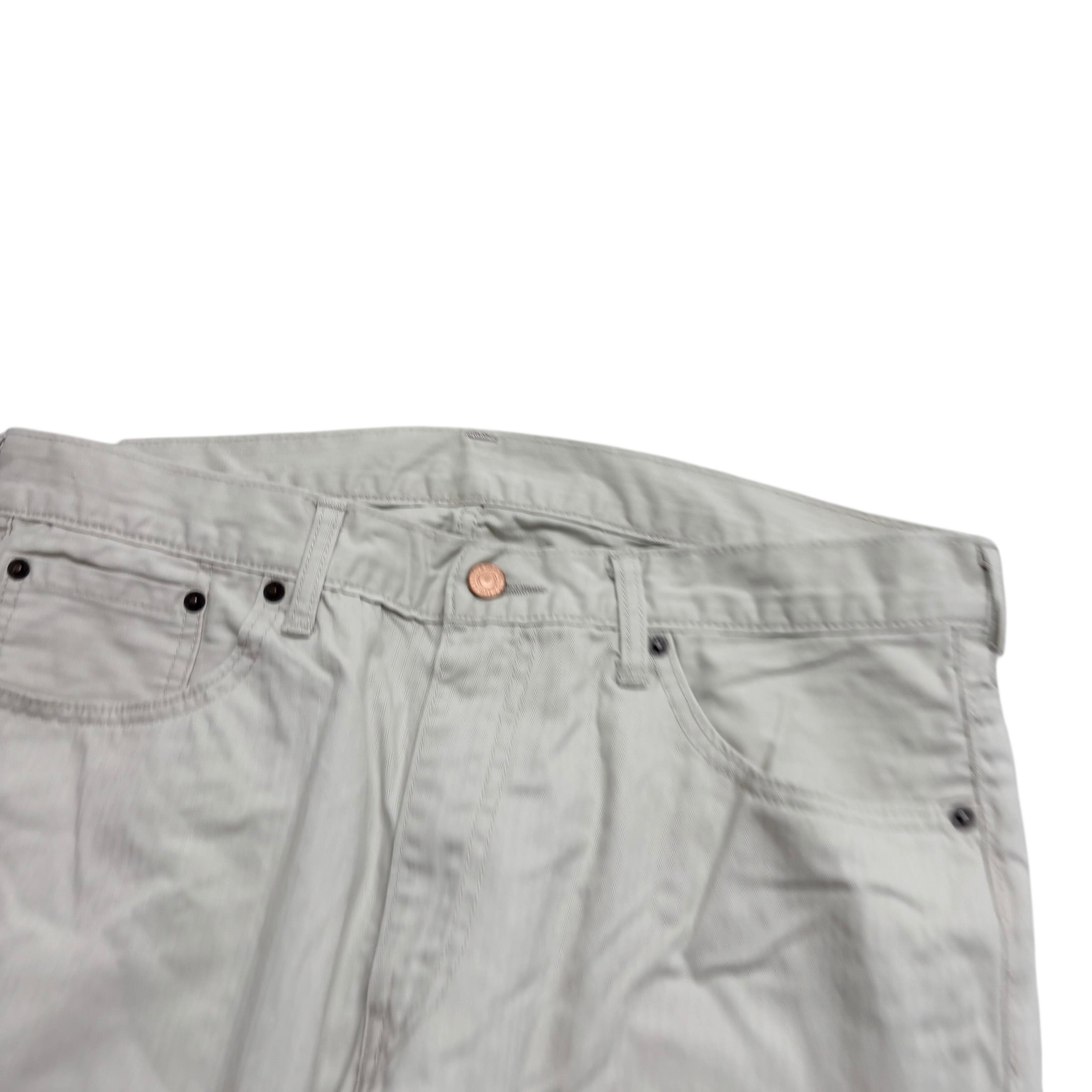 Levis 513 Jeans W36 L32 Mens White Slim Straight Fit Vintage Denim