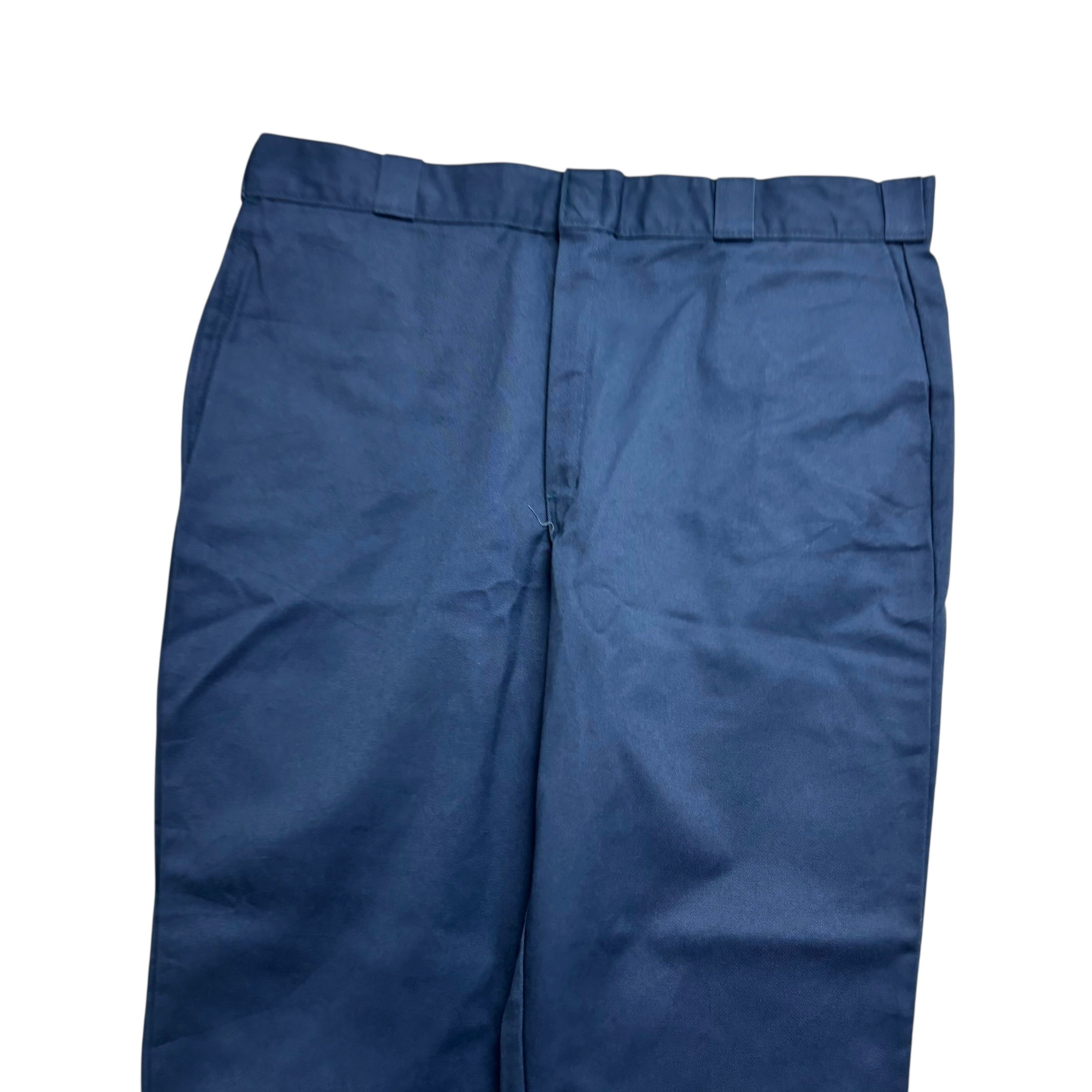 Dickies 874 Trousers W40 L30 Mens Blue Original Straight Fit Pants (E)