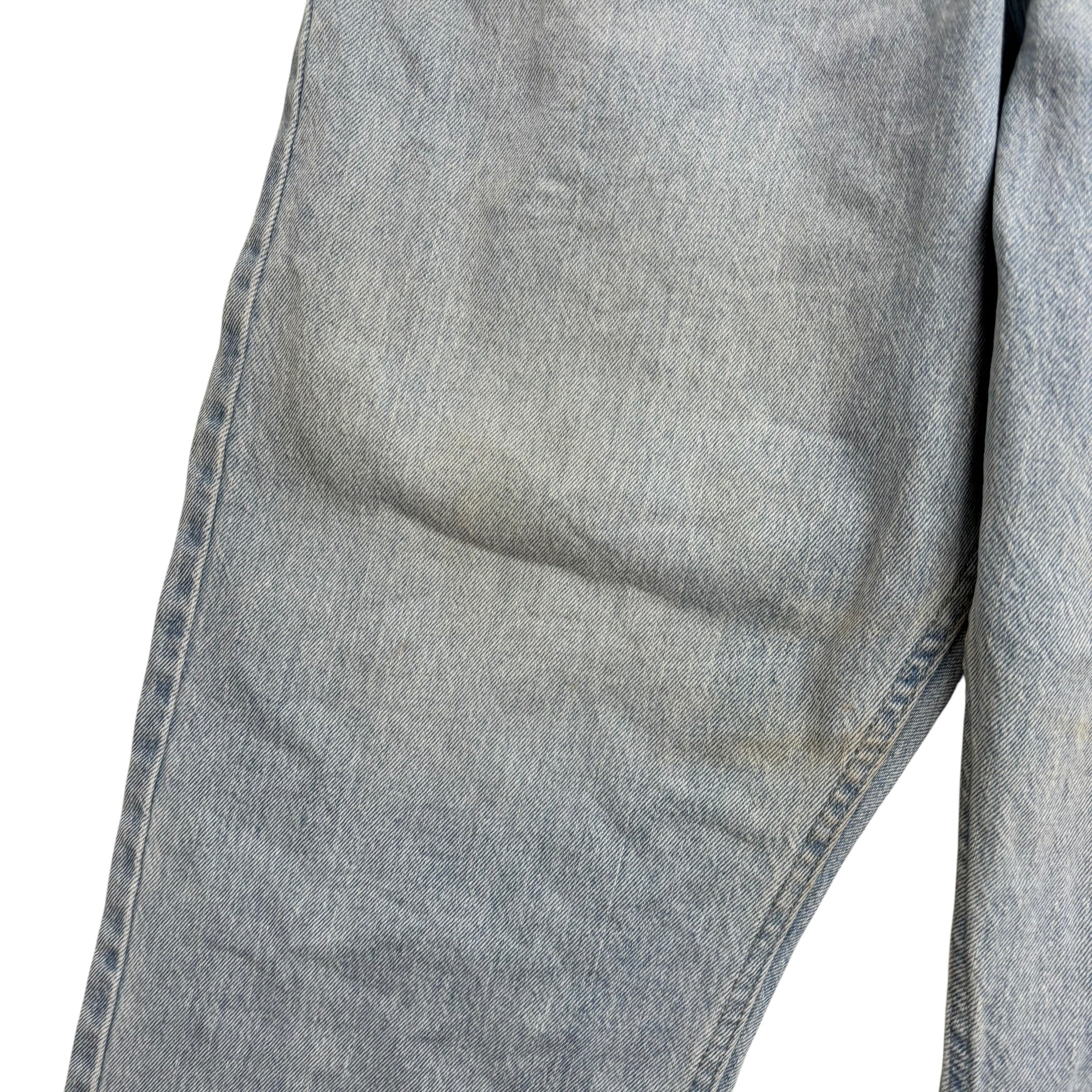 Wrangler Jeans W40 L30 Mens Light Blue Relaxed Straight Fit Stretch Denim (F)