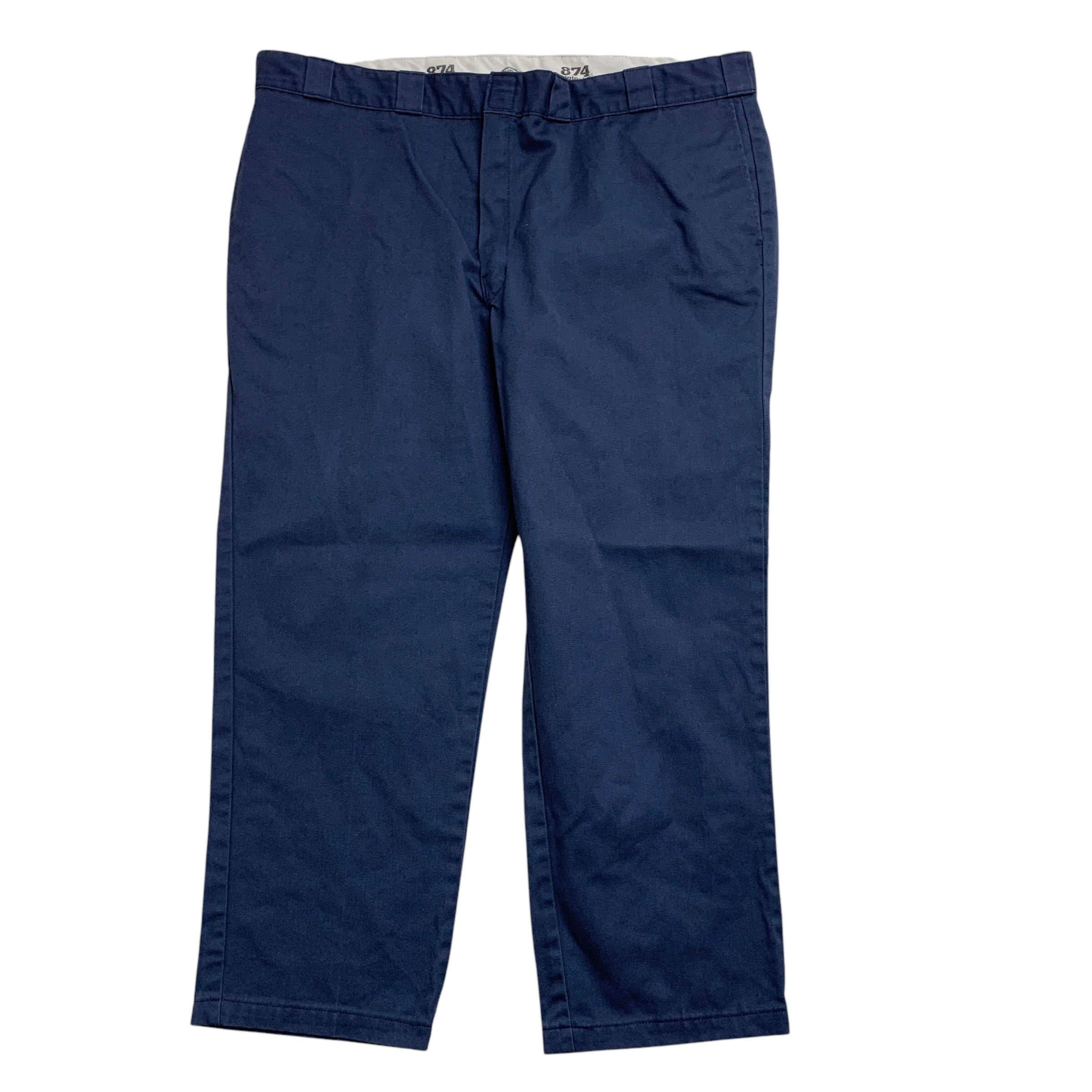 Dickies 874 Trousers W46 L30 Mens Blue Pants Original Straight Fit Workwear