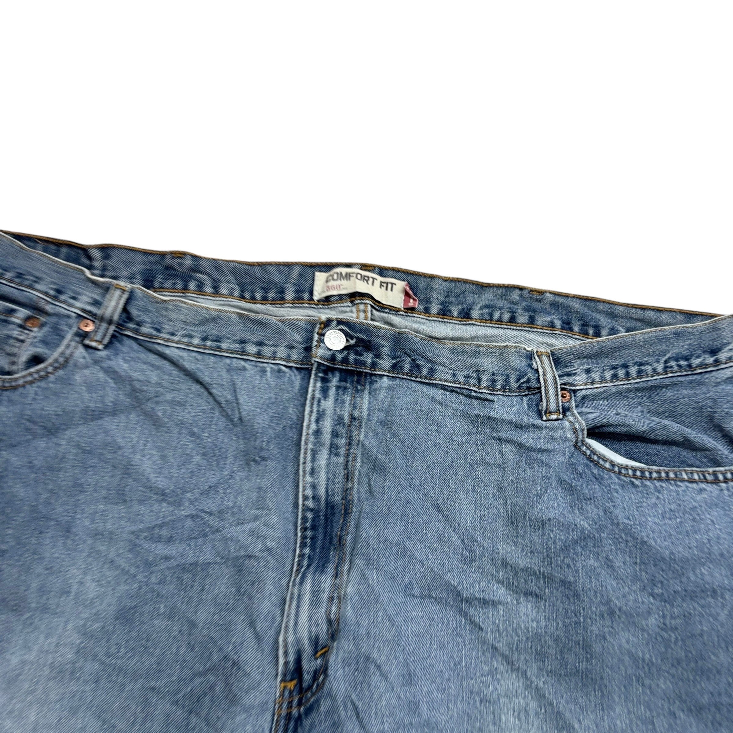 Levis 560 Jeans W50 L30 Mens Light Blue Baggy Relaxed Comfort Fit Vintage Denim