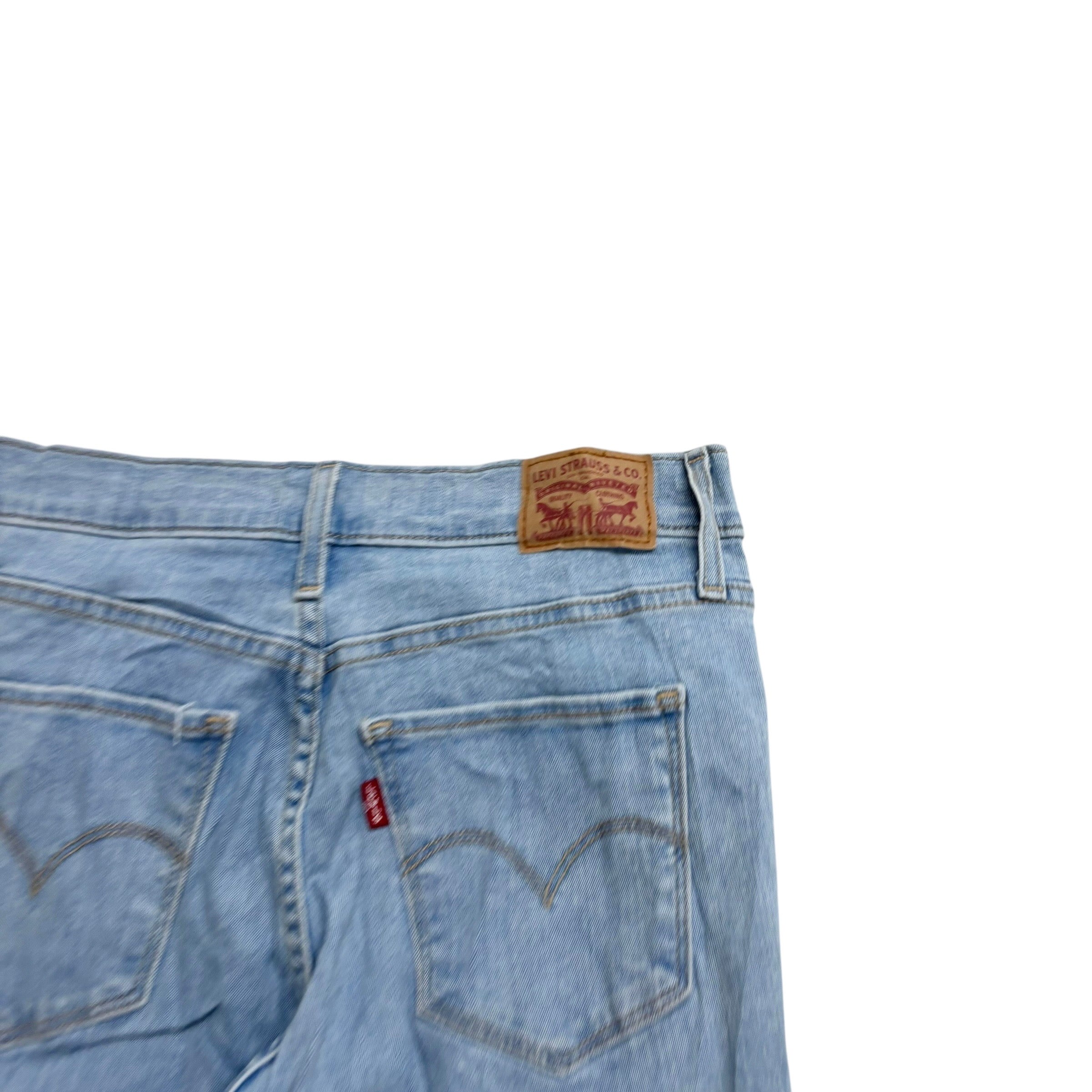 Levis 720 Jeans W28 L30 Womens High Rise Super Skinny Light Blue Stretch (E)