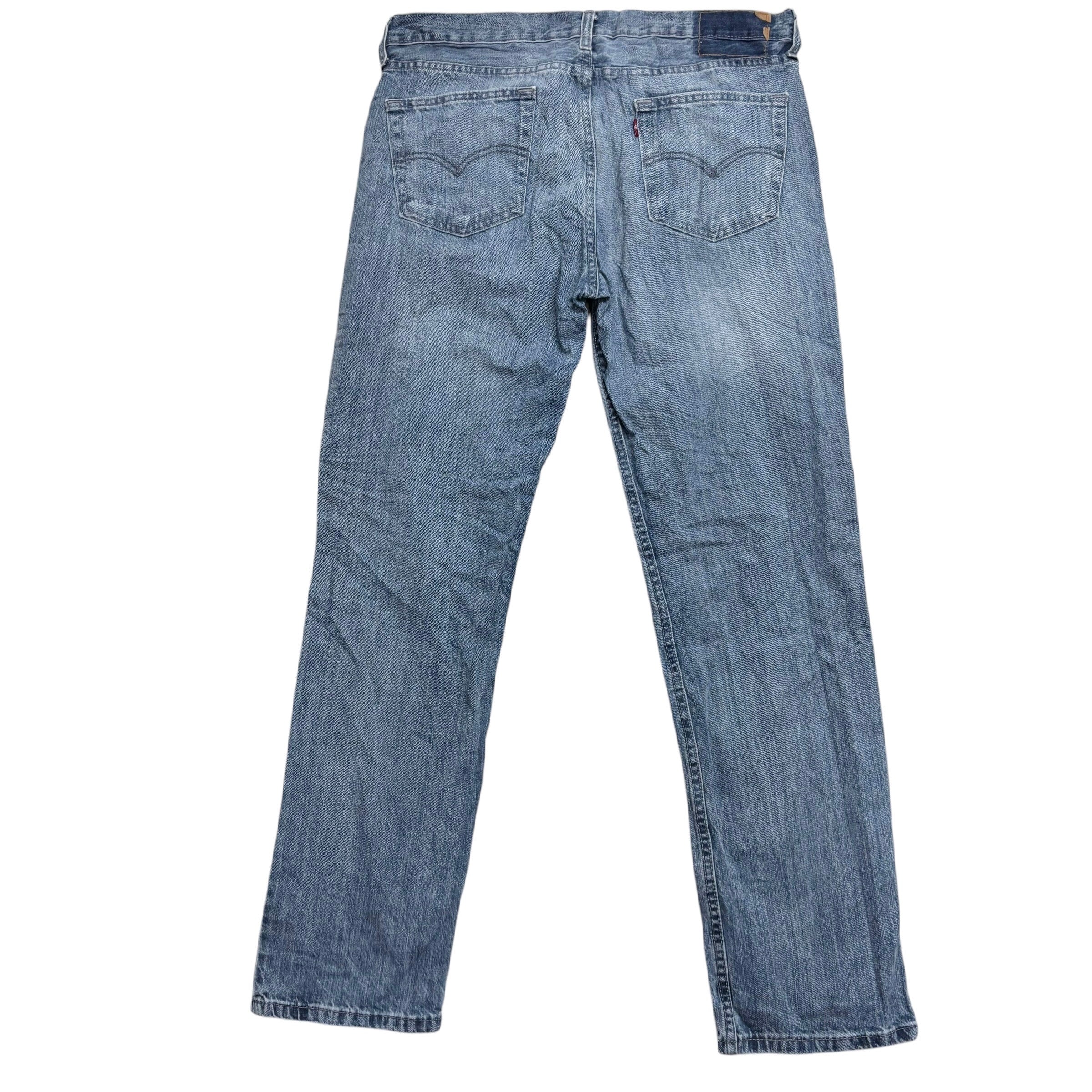 Levis 514 Jeans W35 L32 Mens Mid Blue Regular Straight Fit Denim