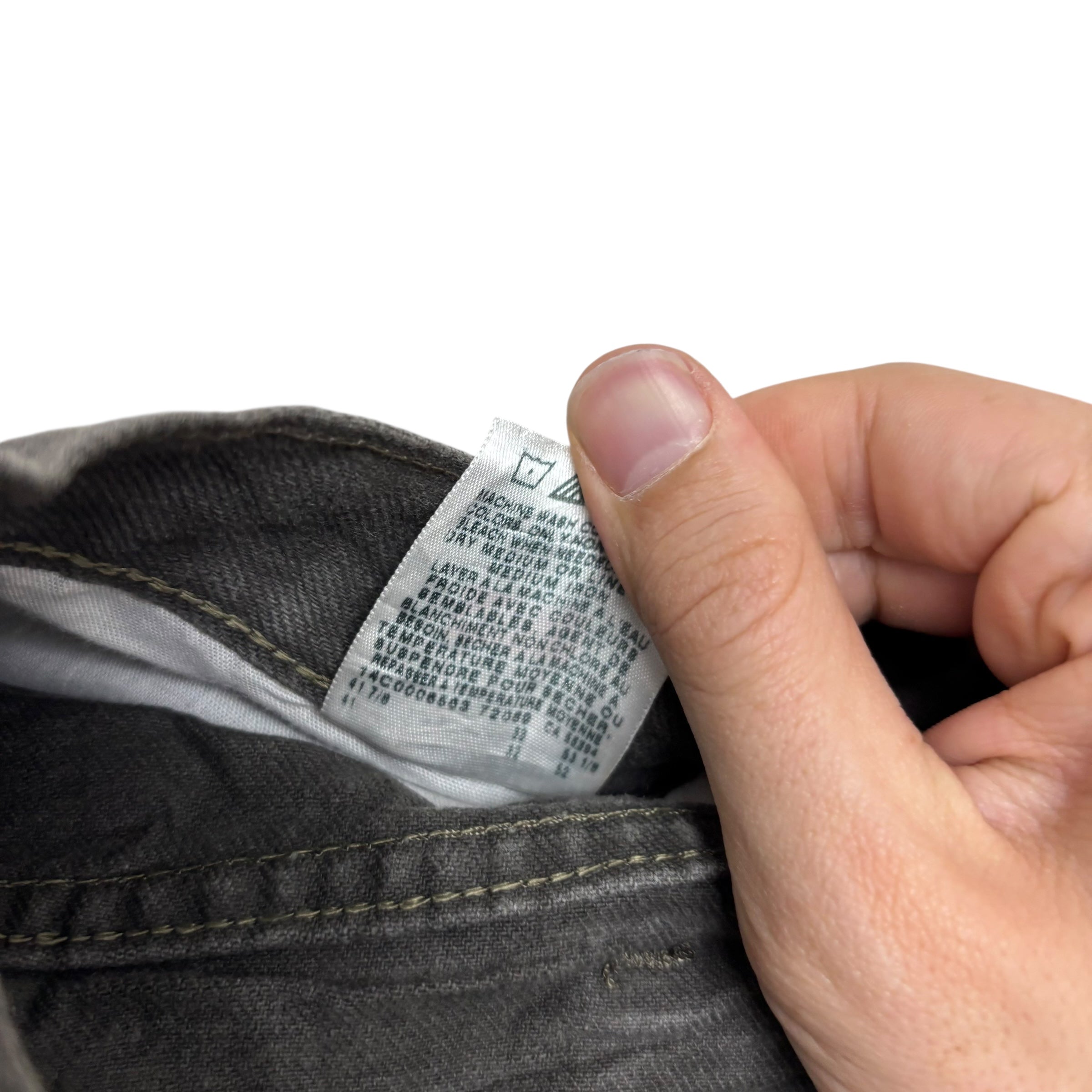 Wrangler Jeans W40 L32 Mens Olive Green Relaxed Straight Fit Baggy Denim (E)