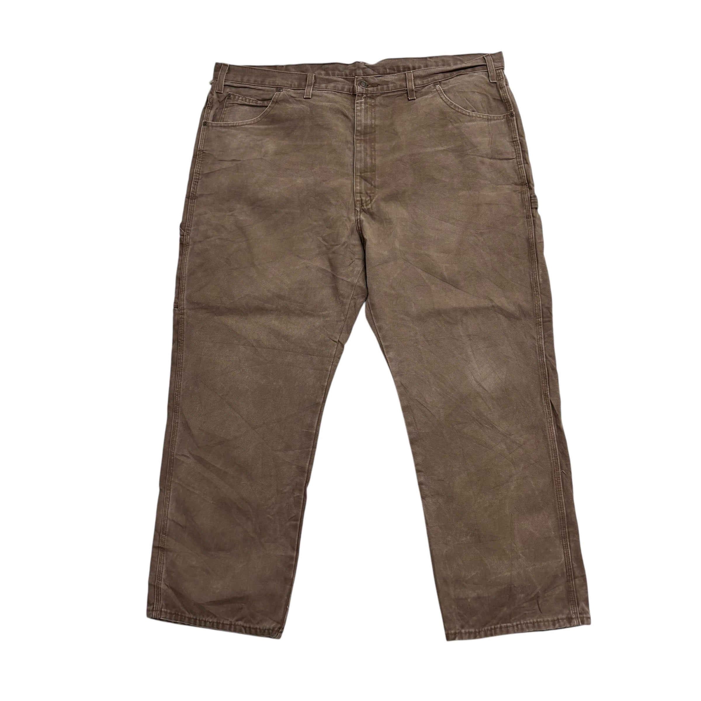 Dickies Carpenter Pants W44 L30 Mens Brown Relaxed Straight Fit Trousers Jeans