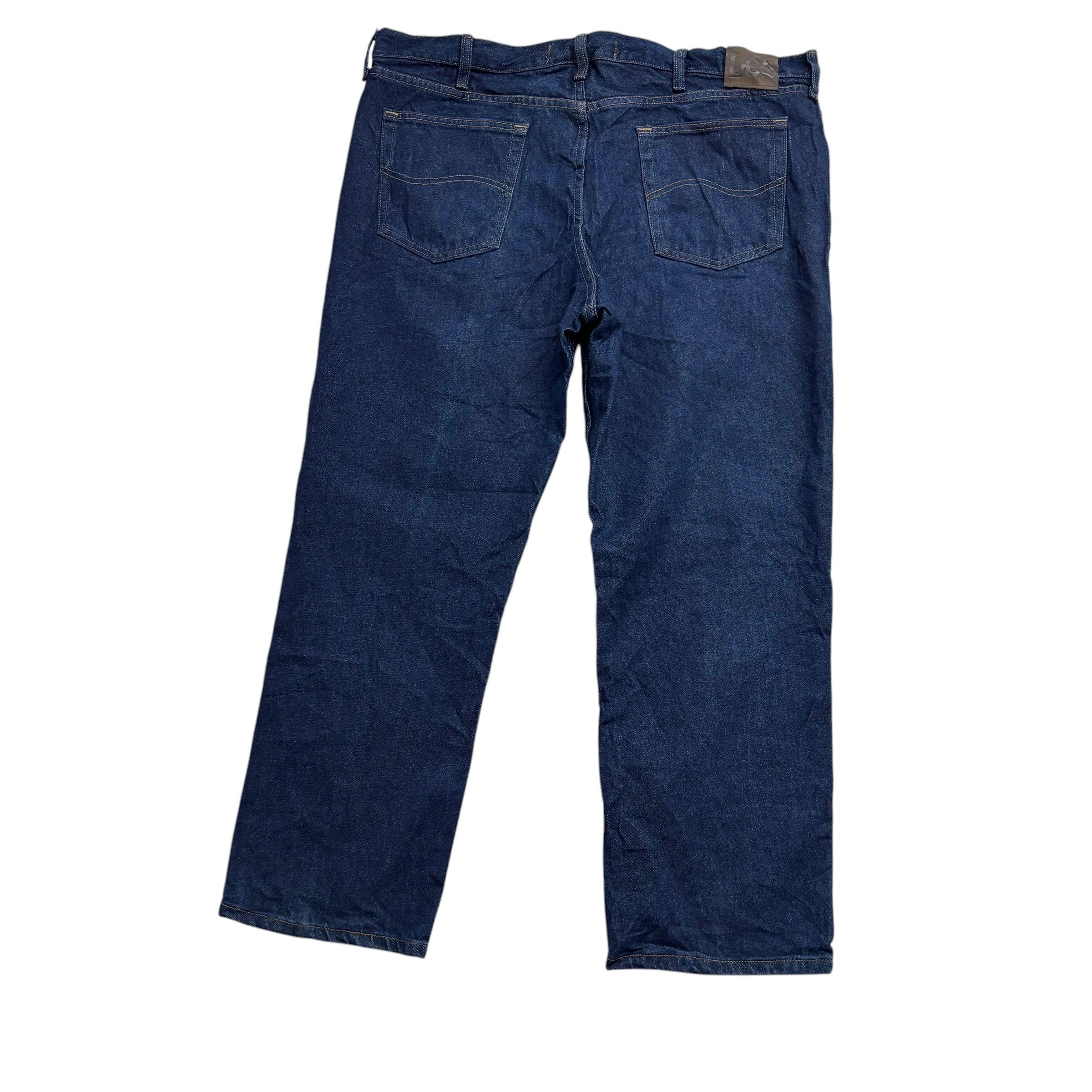 Lee Jeans W42 L29 Mens Dark Blue Regular Straight Fit Vintage Denim (E)