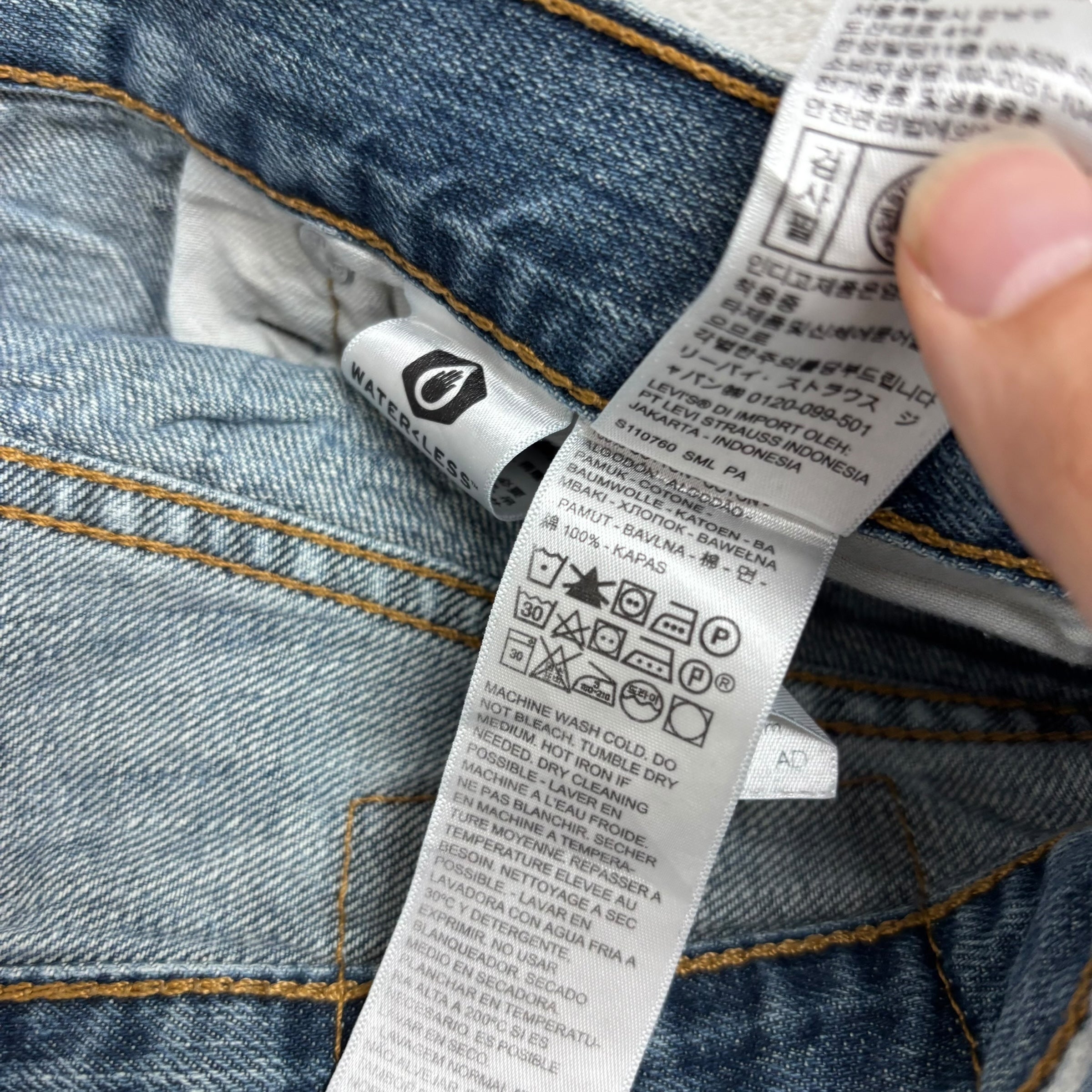 Levis 559 Jeans W33 L32 Mens Blue Baggy Relaxed Straight Fit Denim (E)