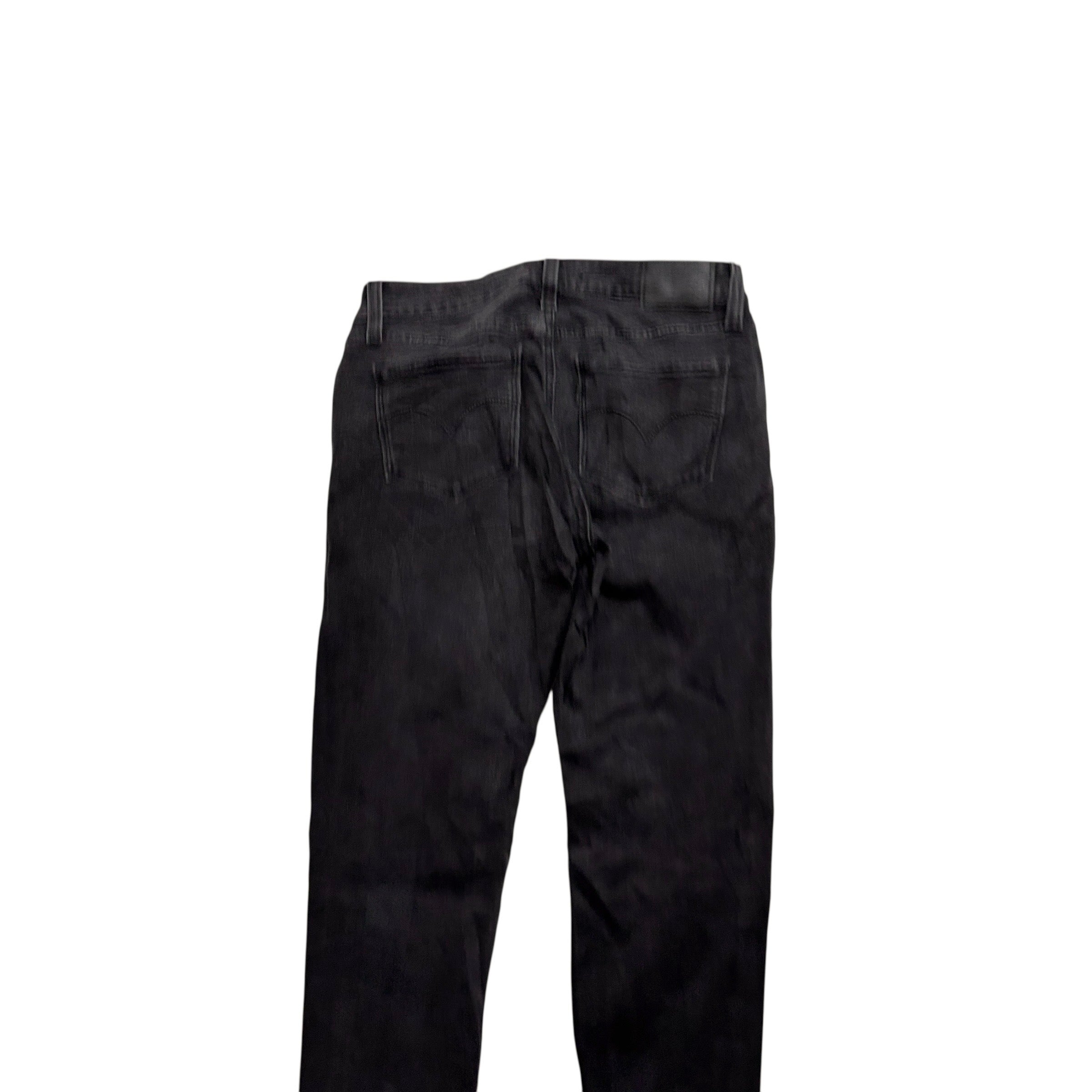 Levis Jeans W24 L32 Womens High Rise Skinny Fit Black Stretch Denim