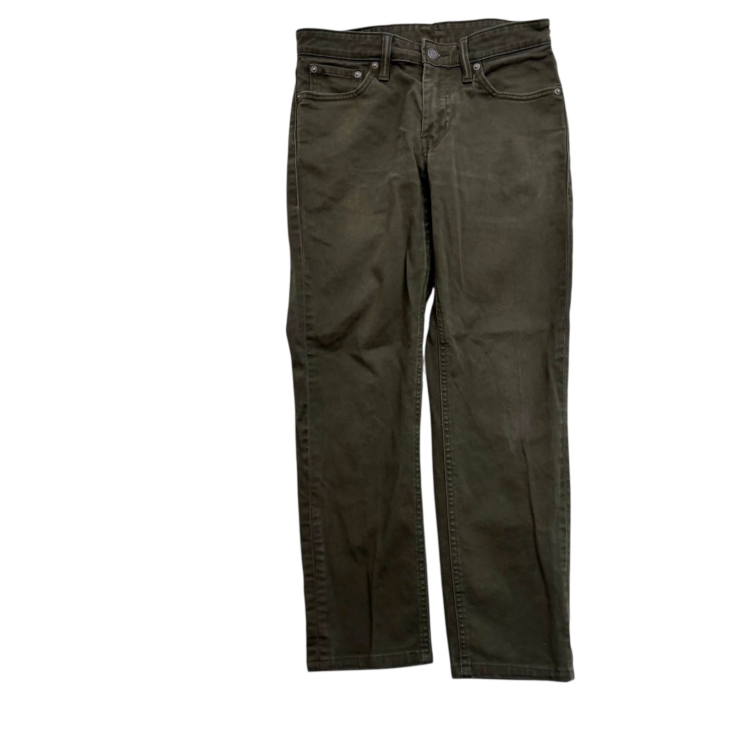 Levis 511 Commuter Jeans W29 L26 Mens Green Slim Fit Stretch Denim