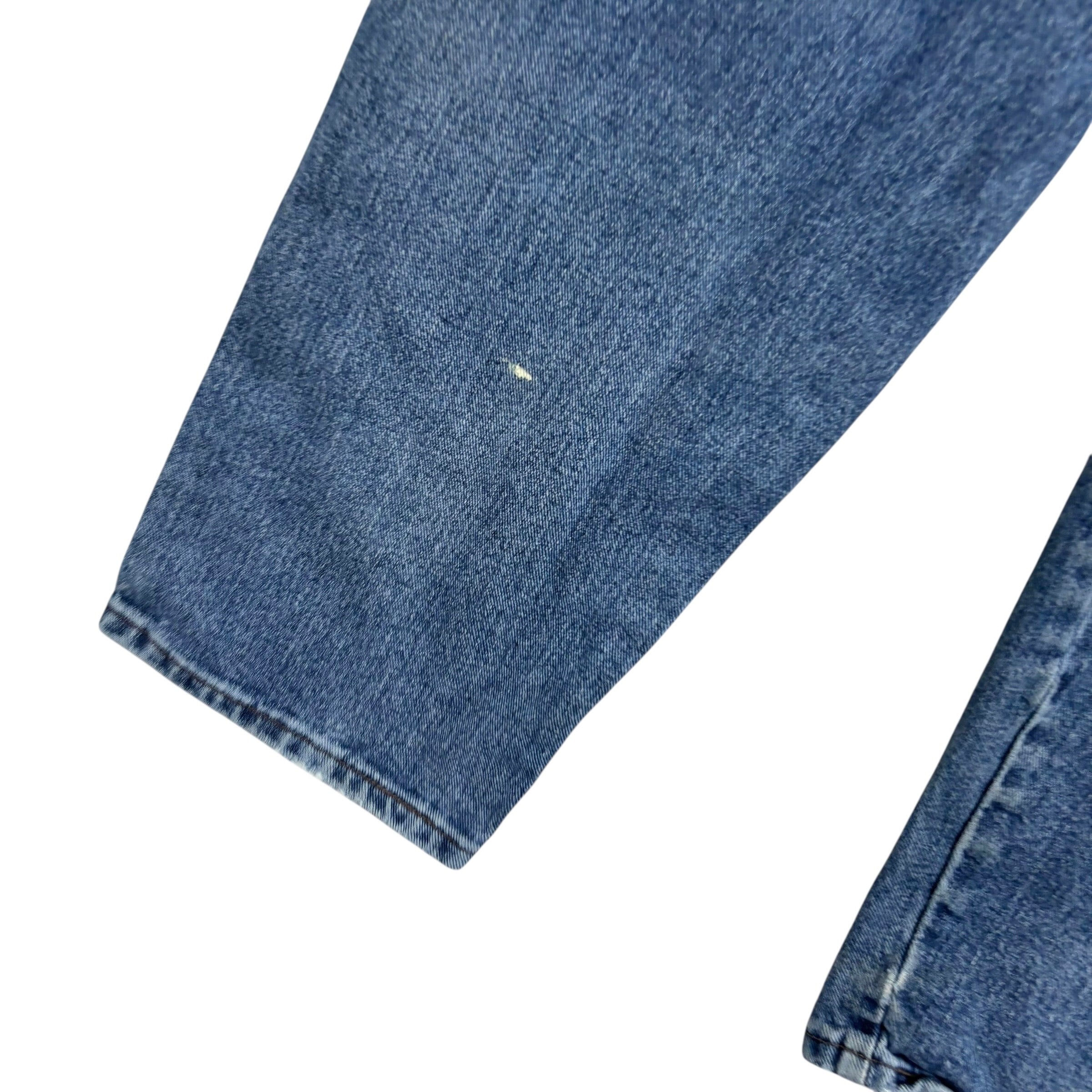 Wrangler Jeans W36 L30 Mens Mid Blue Relaxed Tapered Fit Vintage Denim (F)