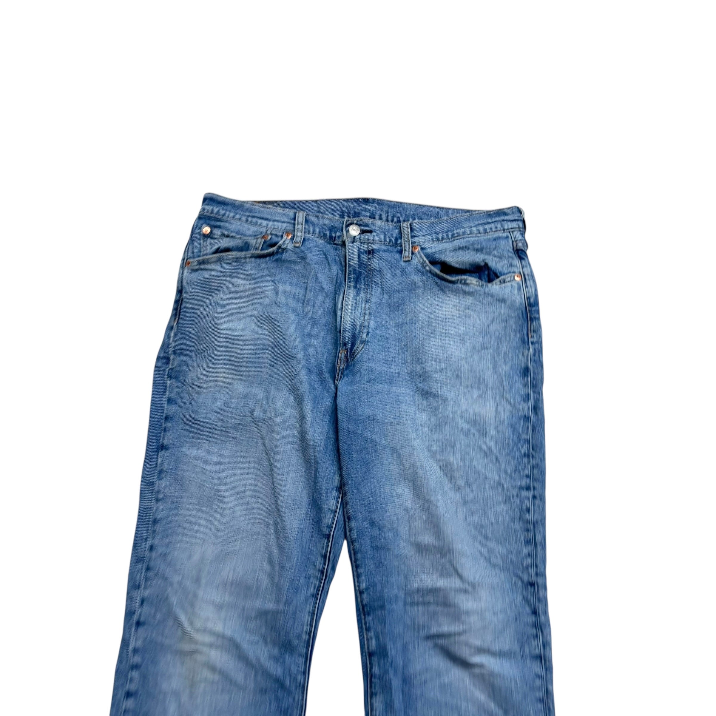 Levis 541 Jeans W36 L34 Mens Light Blue Athletic Tapered Fit Stretch Denim