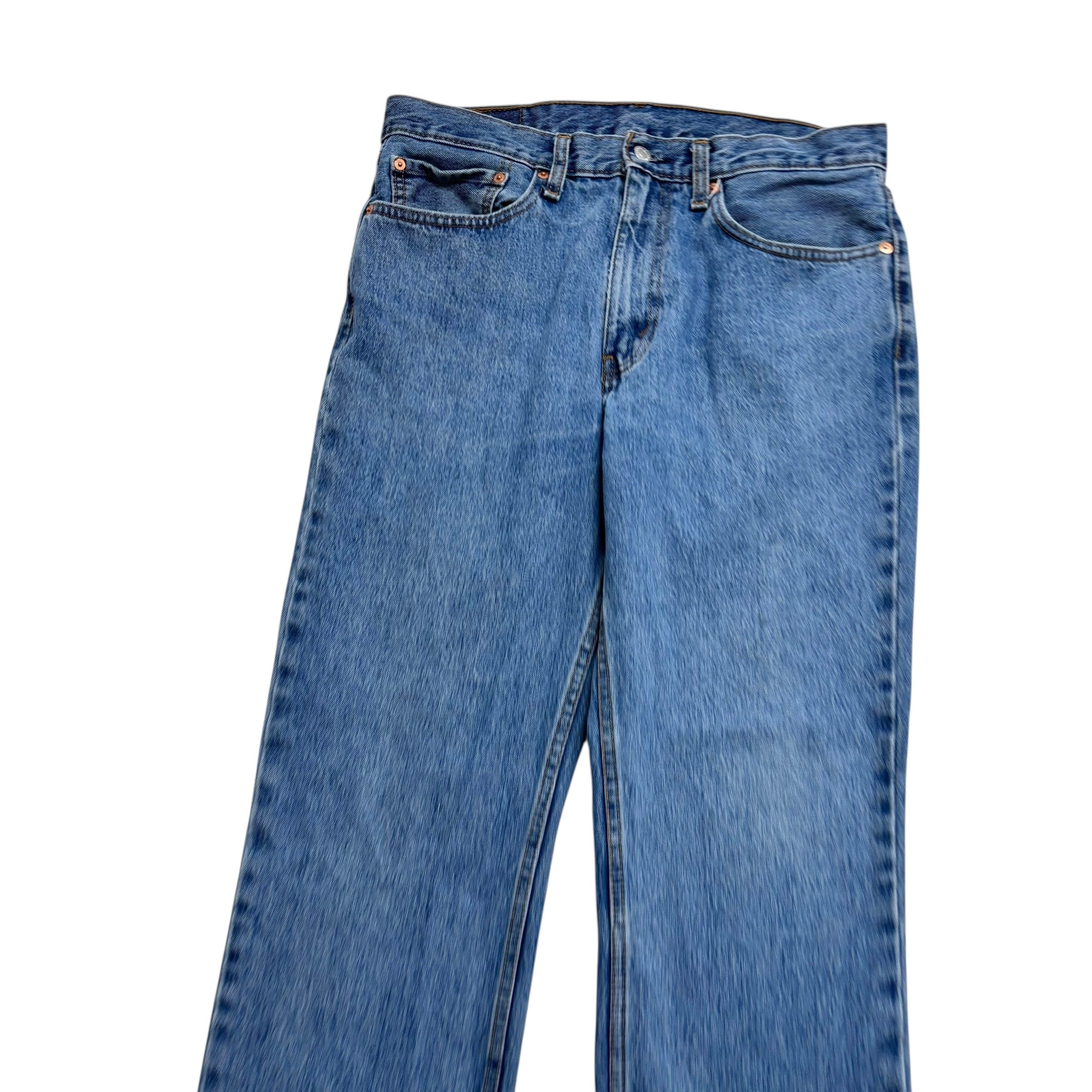 Levis 516 Jeans W34 L29 Mens Mid Blue Regular Straight Fit Denim