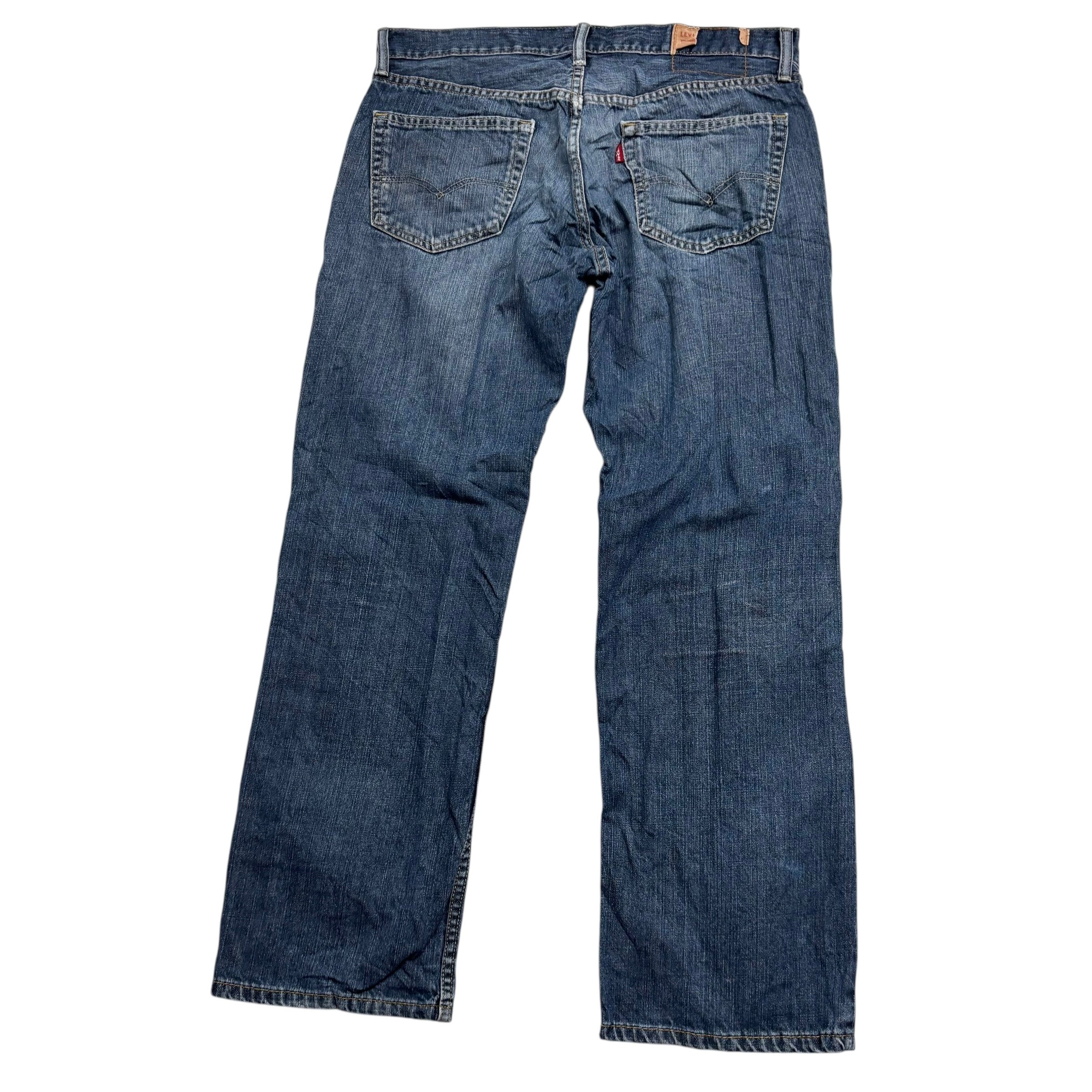 Levis 559 Jeans W33 L30 Mens Mid Blue Baggy Relaxed Straight Fit Denim (F)