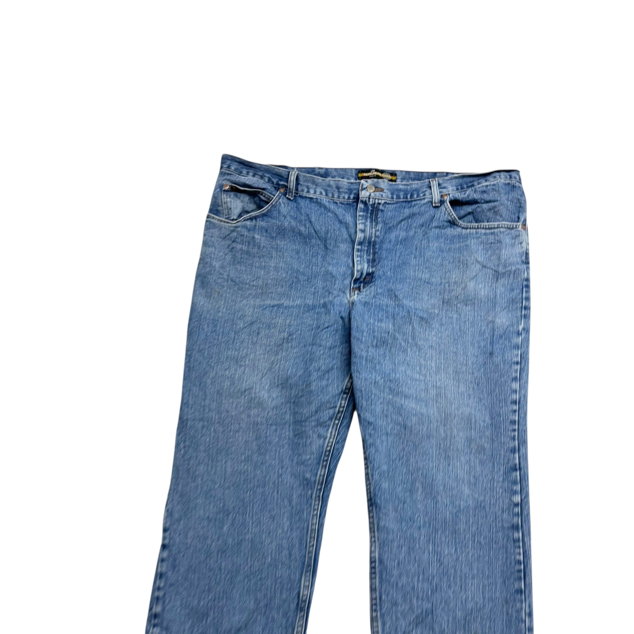 Lee Jeans W48 L30 Mens Mid Blue Regular Straight Fit Denim (F)