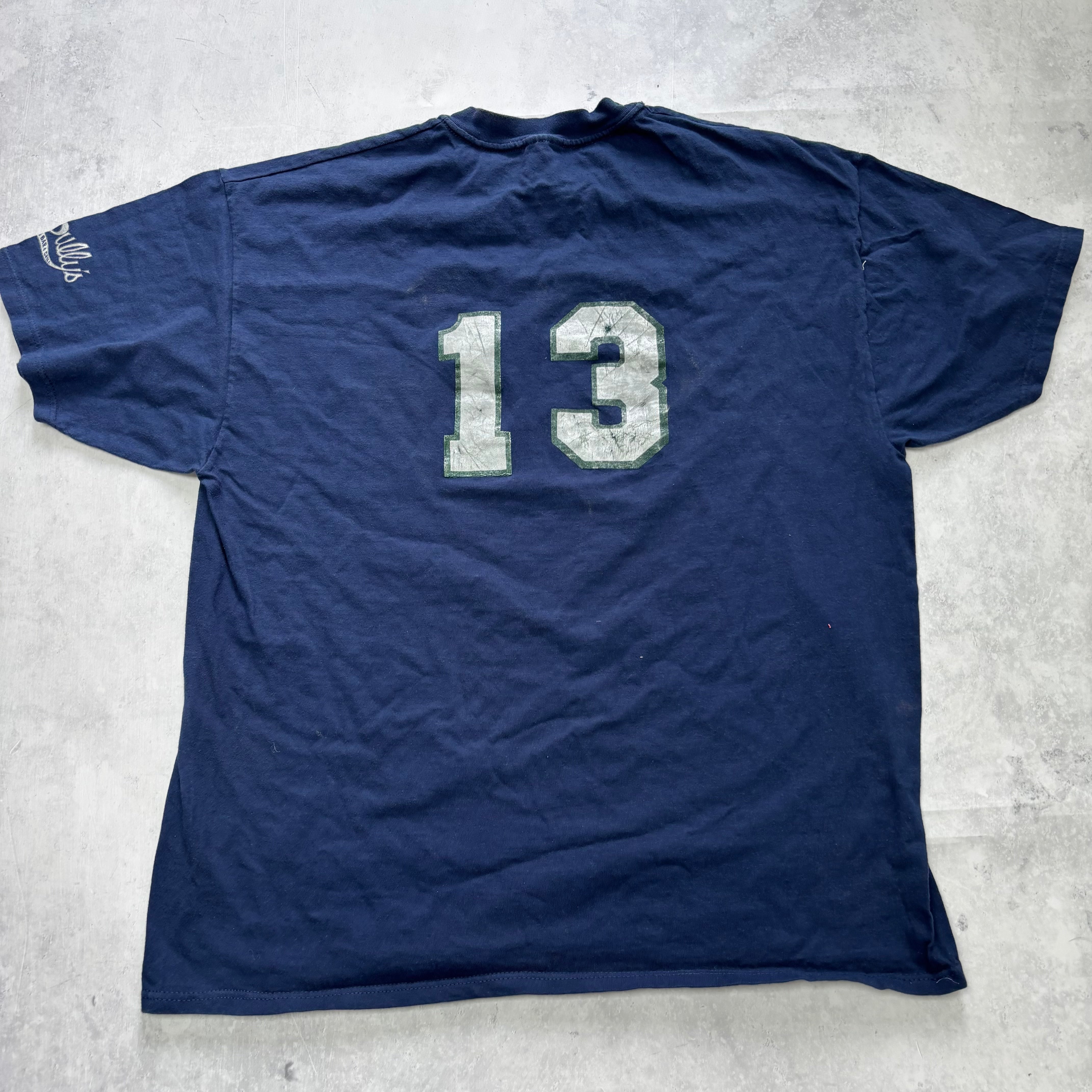 Vintage T Shirt Mens XXL Navy Blue Graphic Print 90s USA Sports