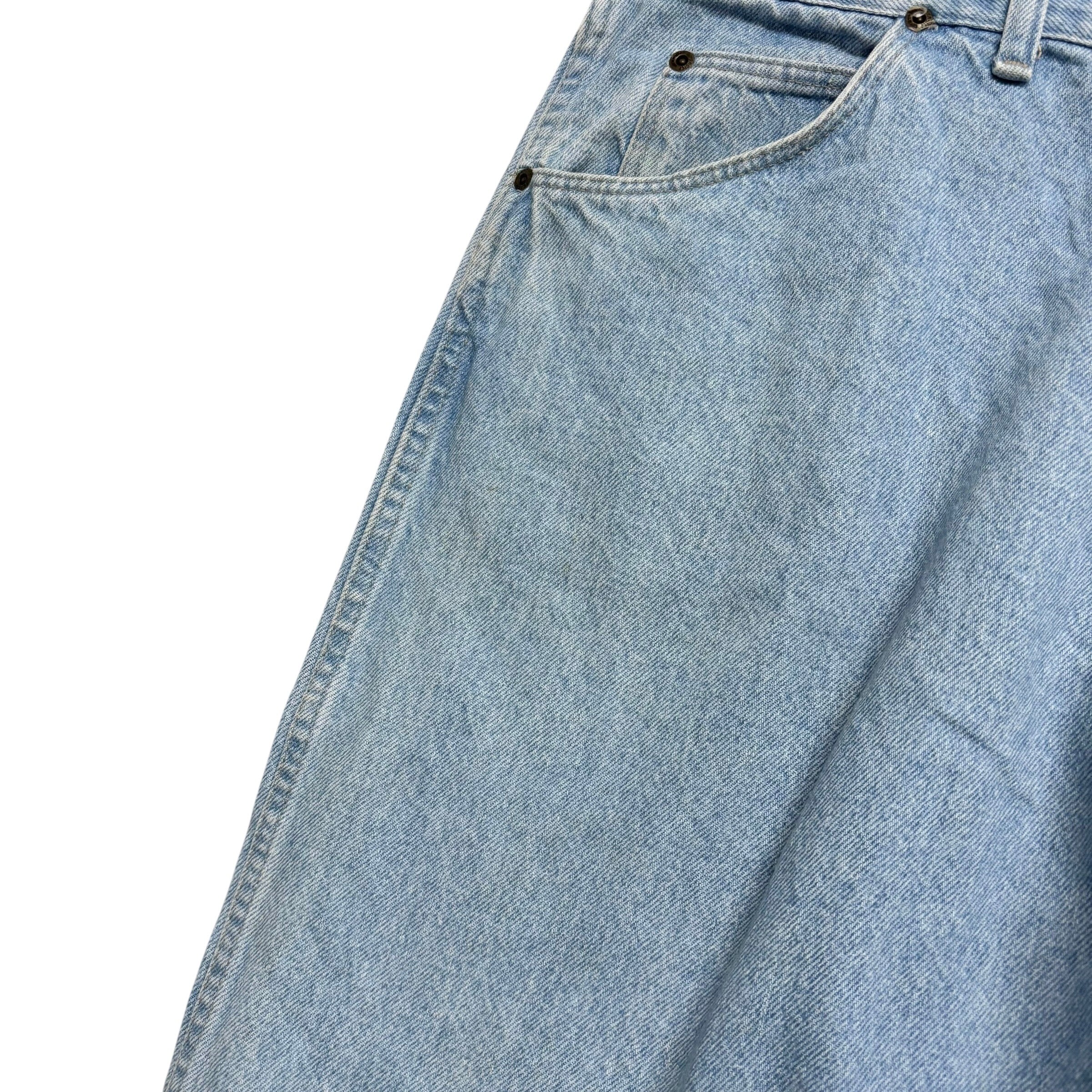 Wrangler Jeans W42 L30 Mens Light Blue Regular Straight Fit USA Made Vintage
