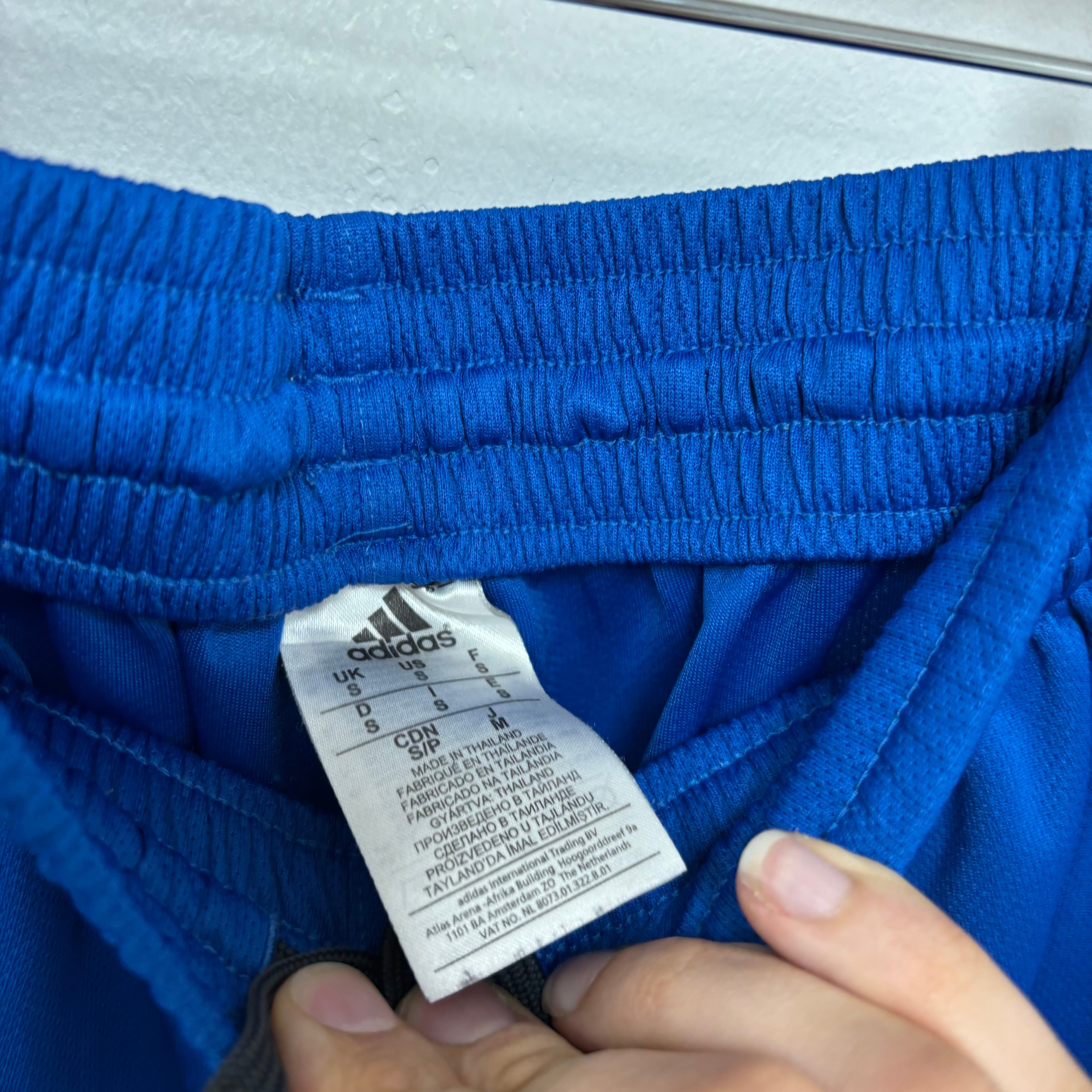 Adidas Shorts Mens Small Blue Sports Running Gym Athletic Pockets