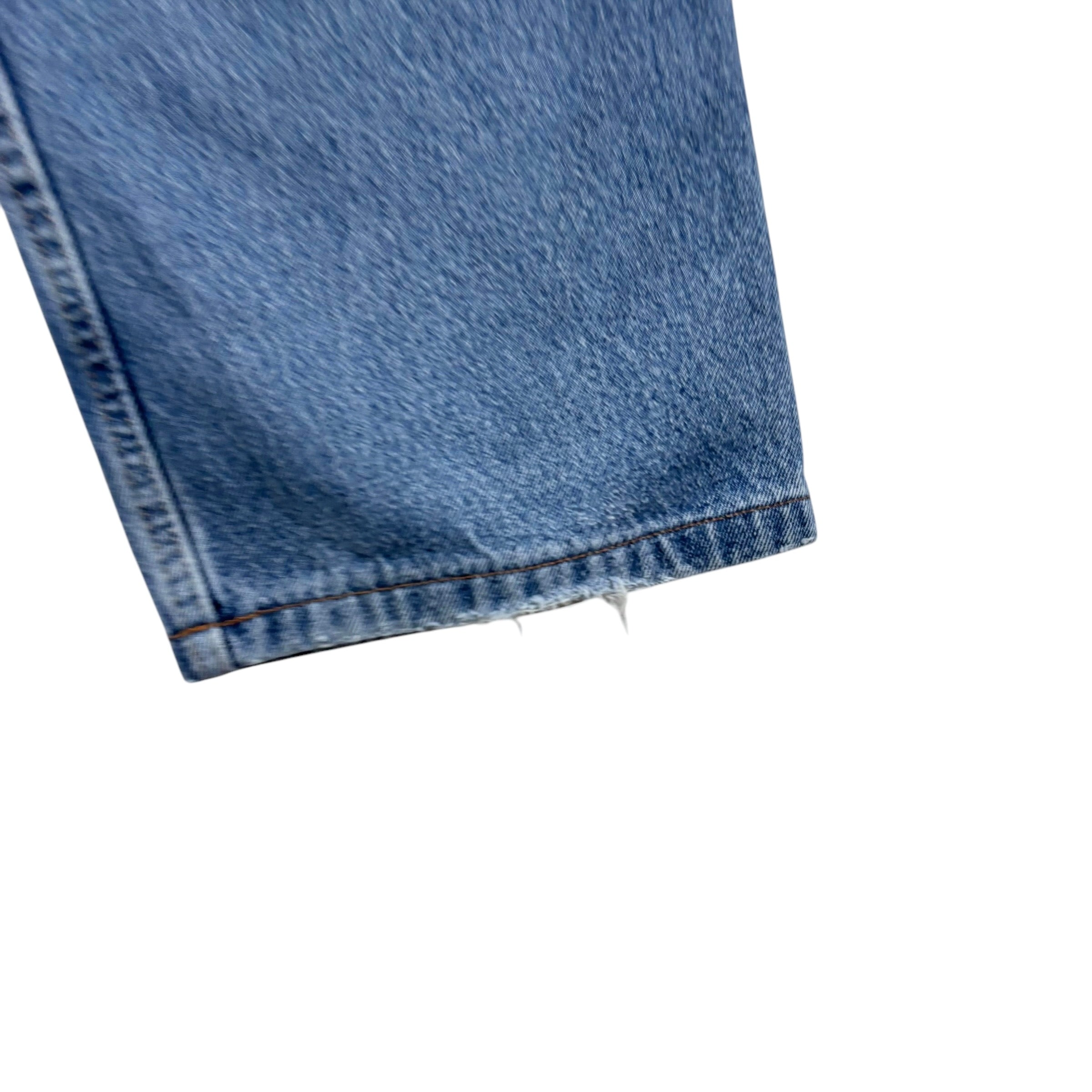 Wrangler Jeans W44 L25 Mens Mid Blue Relaxed Straight Fit Denim