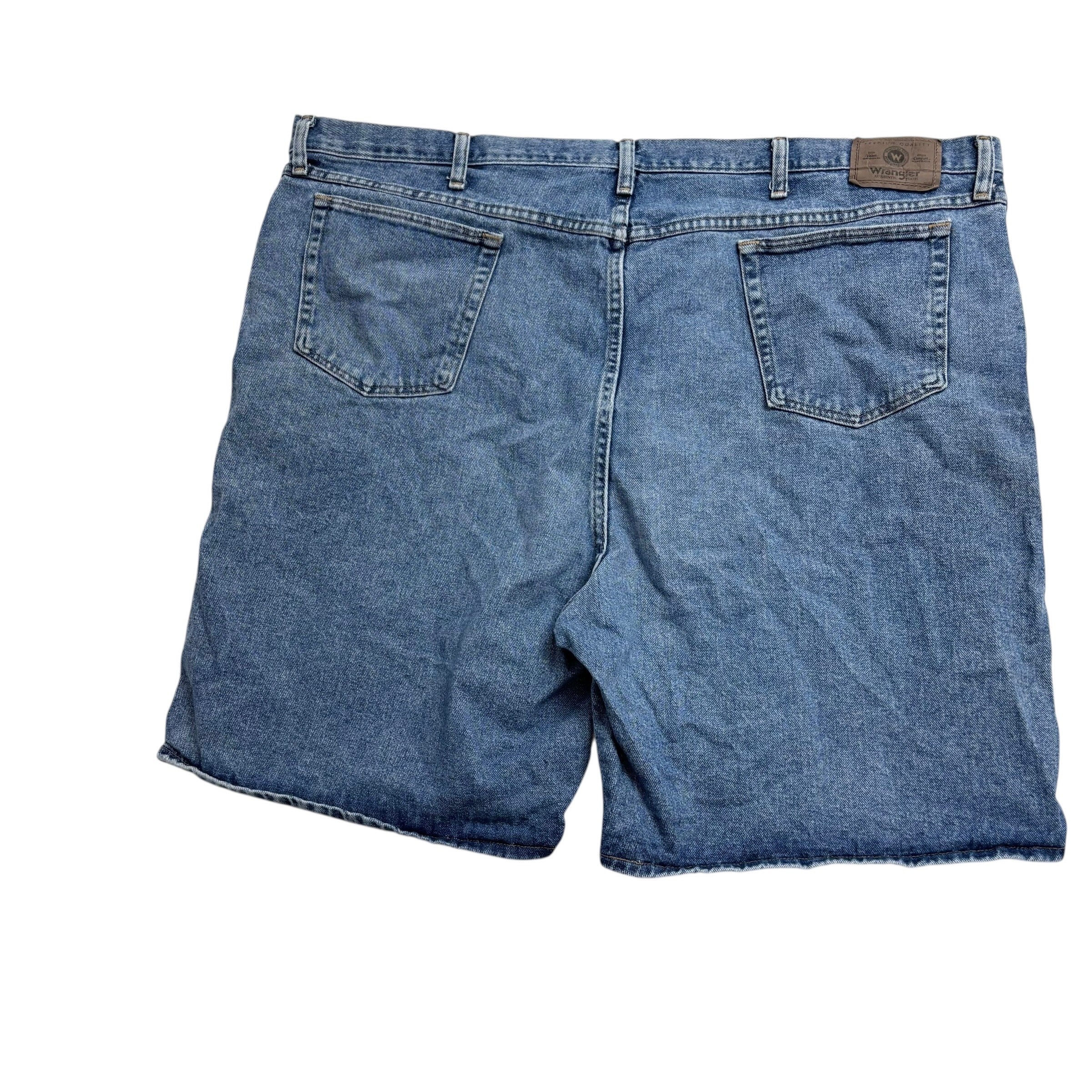 Vintage Wrangler Baggy Jorts W48 Mens Denim Shorts Mid Blue Relaxed Fit