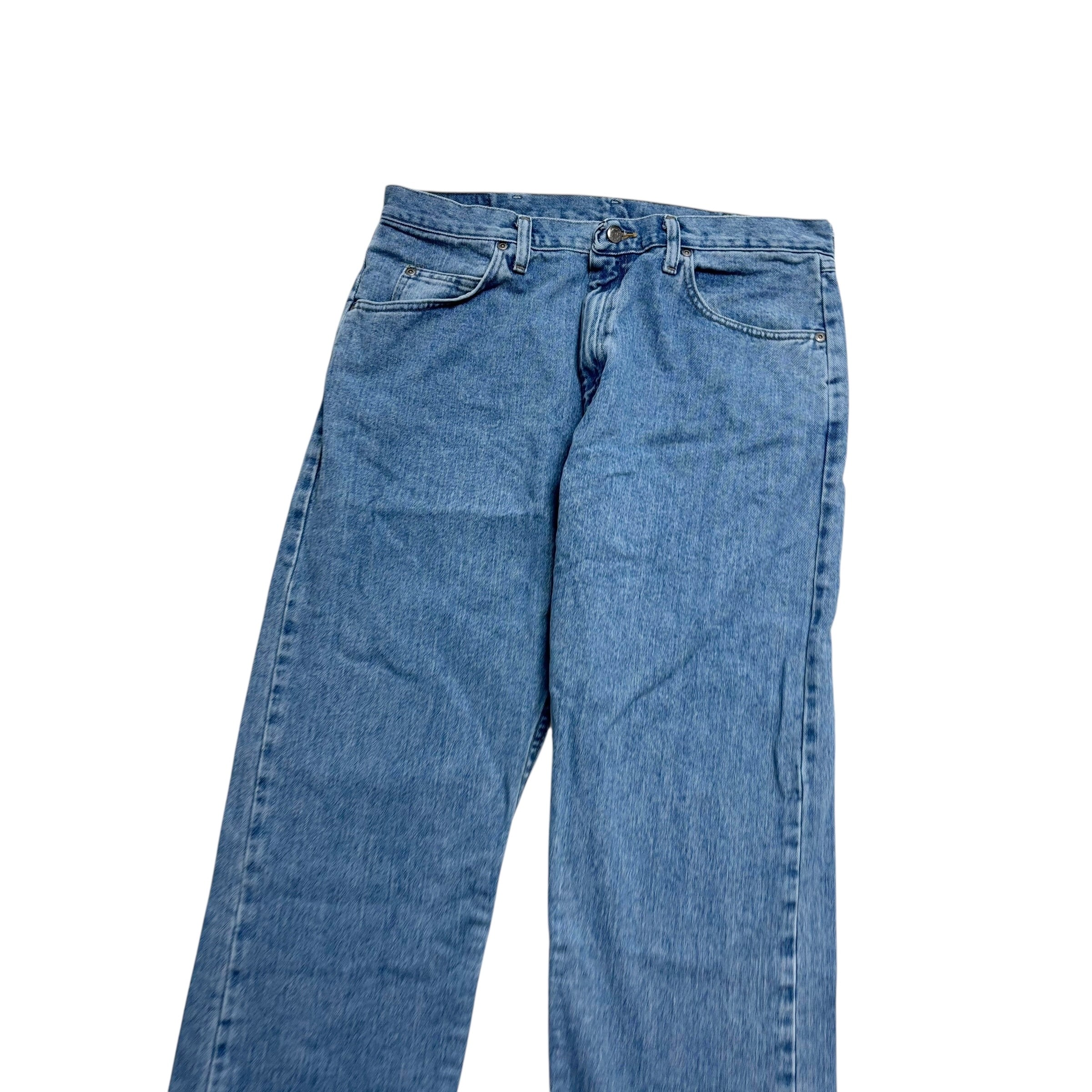 Wrangler Jeans W36 L30 Mens Light Blue Baggy Relaxed Straight Fit Denim (E)