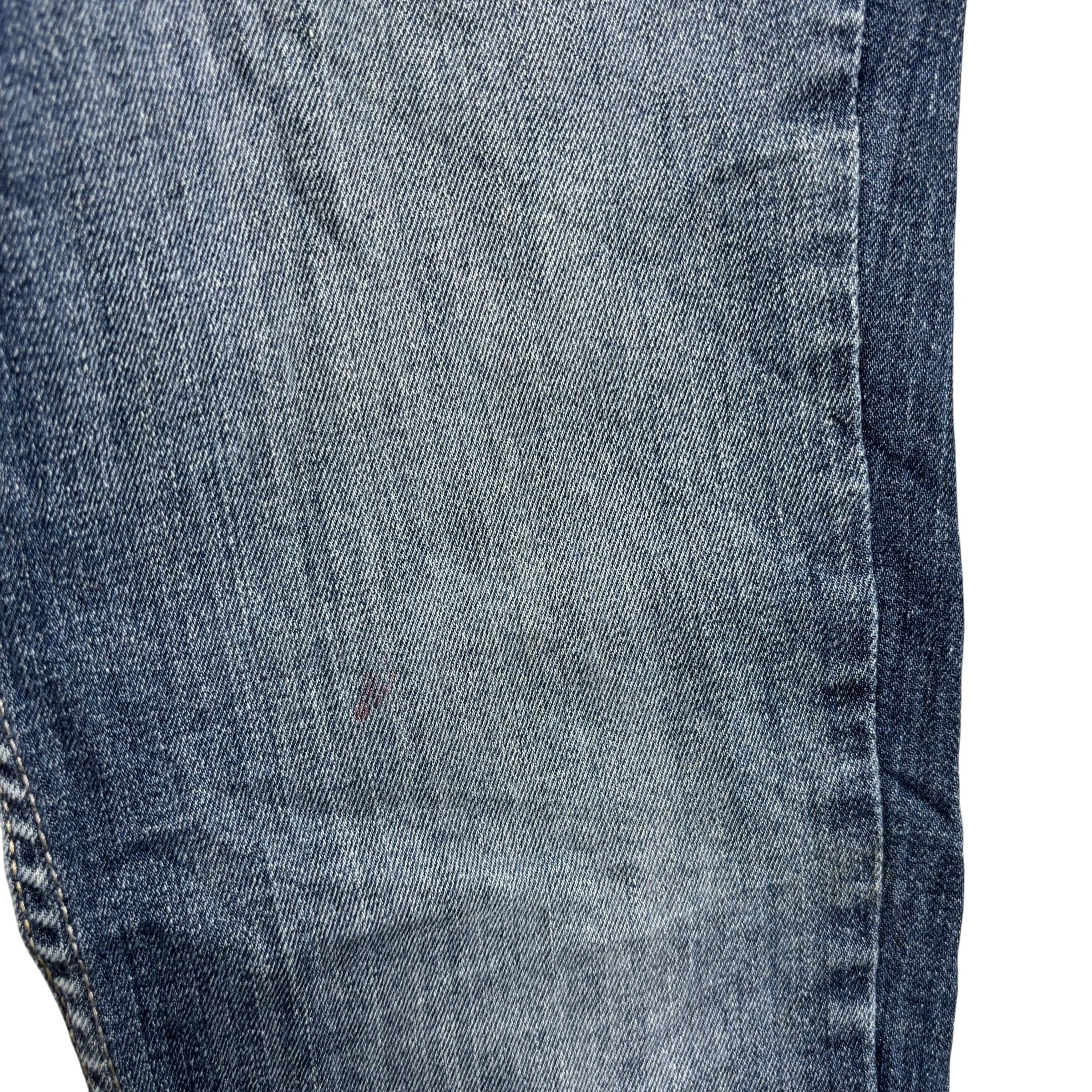 Levis 524 Jeans W27 L32 Womens Skinny Fit Mid Blue Stretch Denim