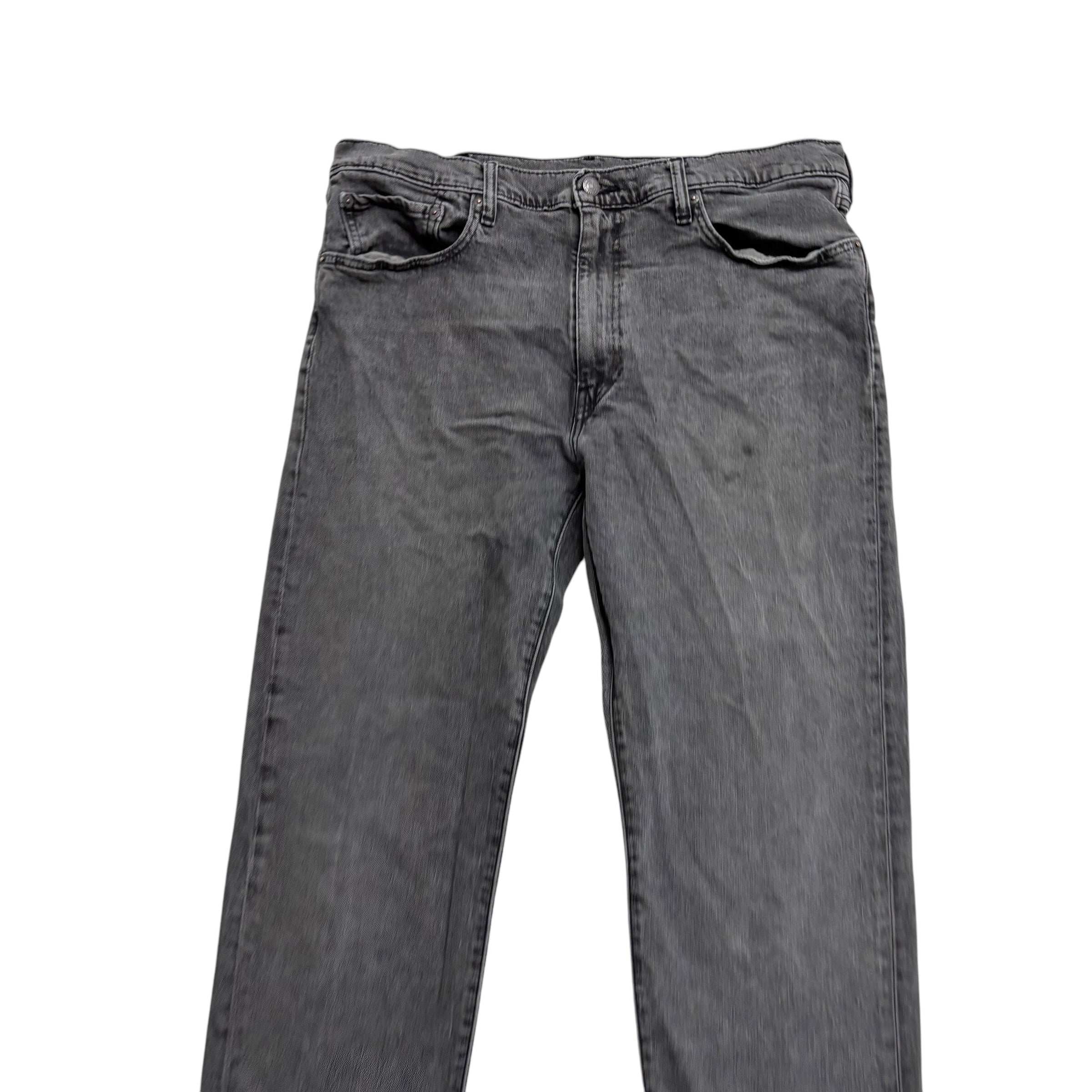 Levis 502 Jeans W38 L32 Mens Grey Regular Taper Fit Stretch Premium Denim